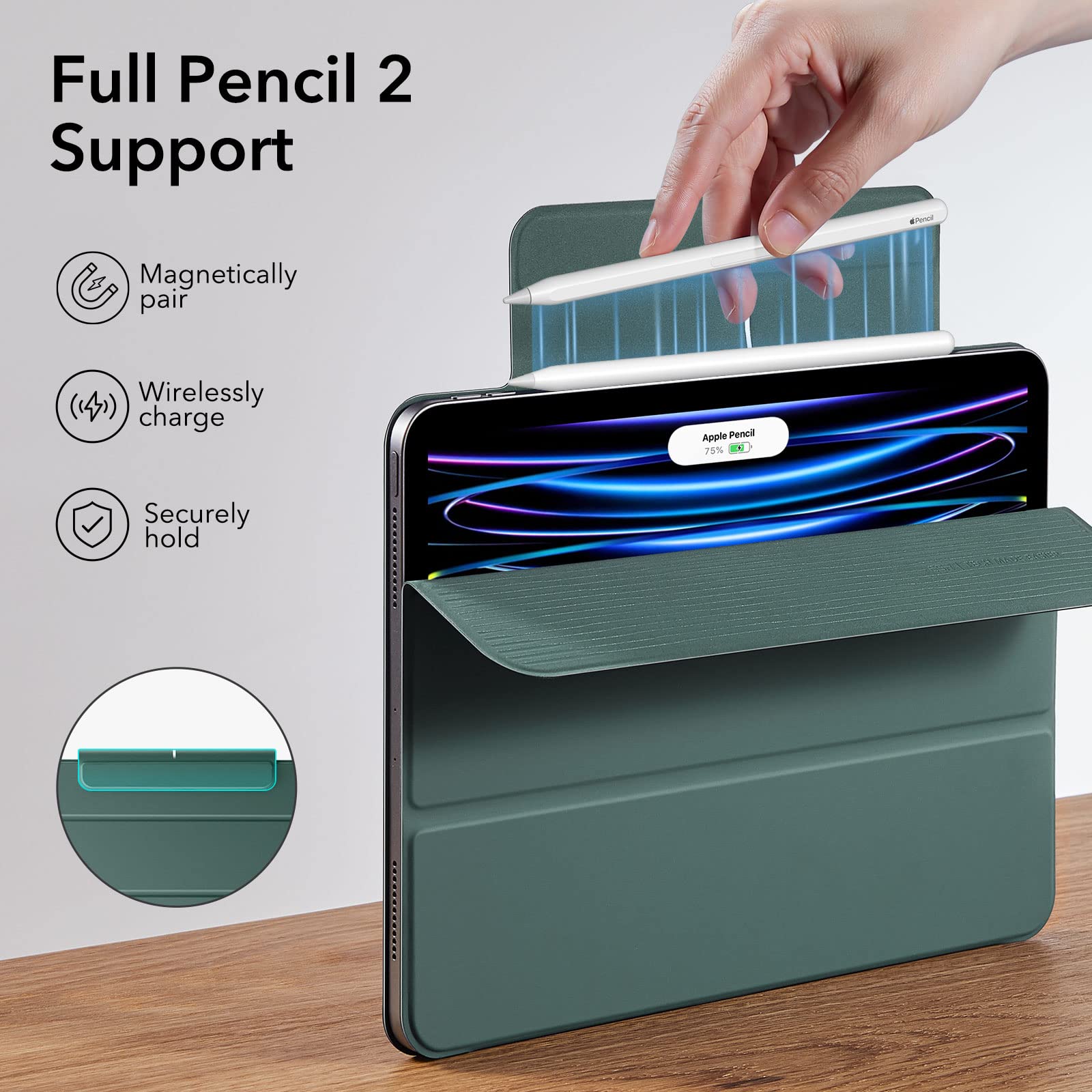 Foto 6 pulgar | Funda Esr Para Ipad Pro De 11 Pulgadas (2022/2021/2020) Con Soporte Bidireccional - Venta Internacional.
