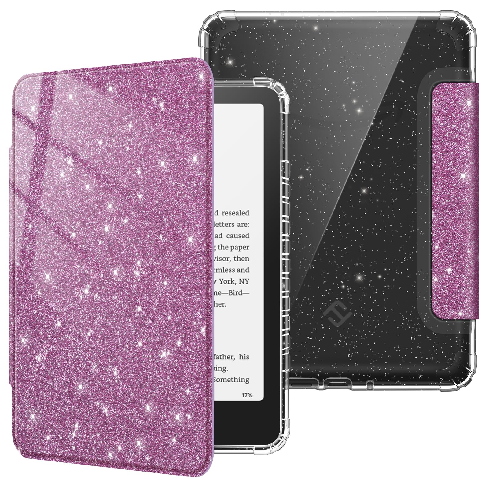 Funda Fintie Para Kindle Paperwhite 12.ª Generación 2024 Con Purpurina - Venta Internacional.