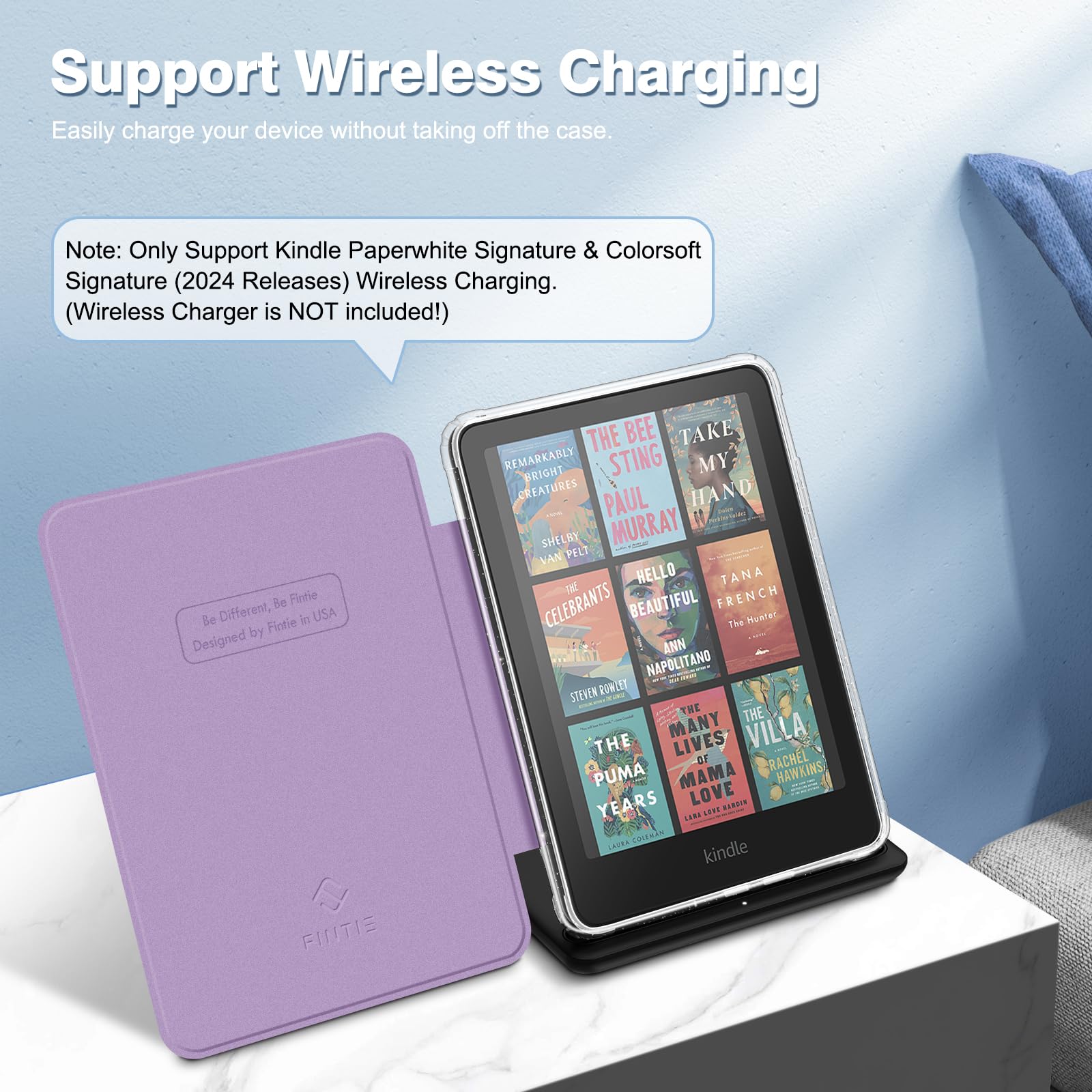 Foto 7 | Funda Fintie Para Kindle Paperwhite 12.ª Generación 2024 Con Purpurina - Venta Internacional.