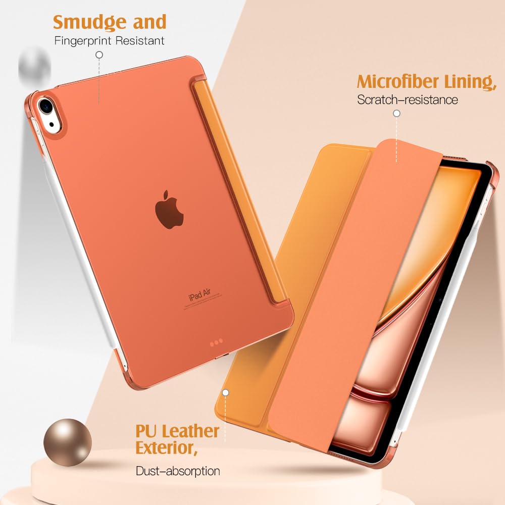 Foto 4 | Funda Para Ipad Air De 11 Pulgadas Timovo  Carcasa Trasera Dura De Color Amarillo Almendra - Venta Internacional.