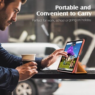 Foto 7 | Funda Para Ipad Air De 11 Pulgadas Timovo Carcasa Trasera Dura De Color Amarillo Almendra - Venta Internacional.