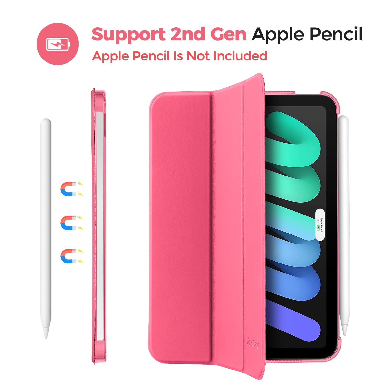 Foto 4 | Funda Procase Smart Para Ipad Mini 7/6 De 8 3 Pulgadas Con Funda Inteligente - Venta Internacional.