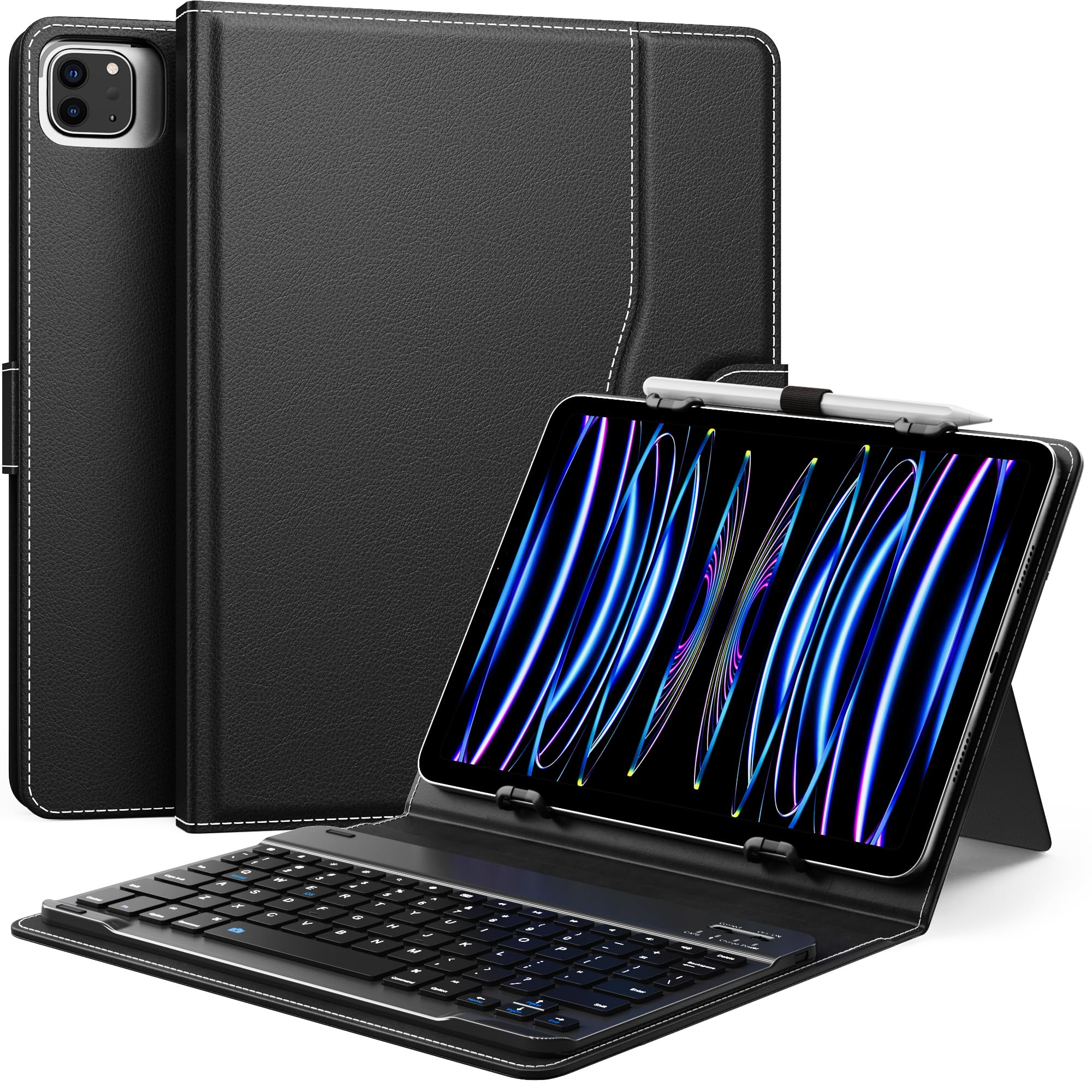 Funda Para Tableta Con Teclado Qwerty Moko Para Tabletas De 9 A 11 Pulgadas - Venta Internacional.