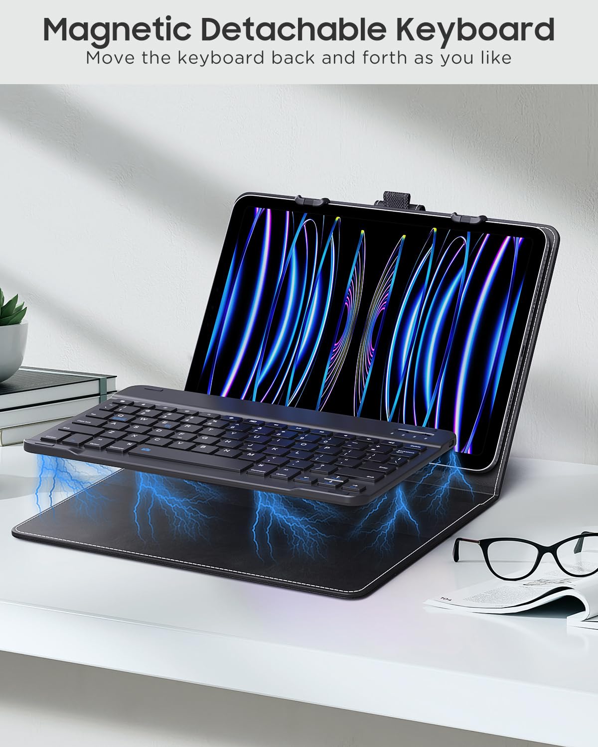 Foto 6 pulgar | Funda Para Tableta Con Teclado Qwerty Moko Para Tabletas De 9 A 11 Pulgadas - Venta Internacional.