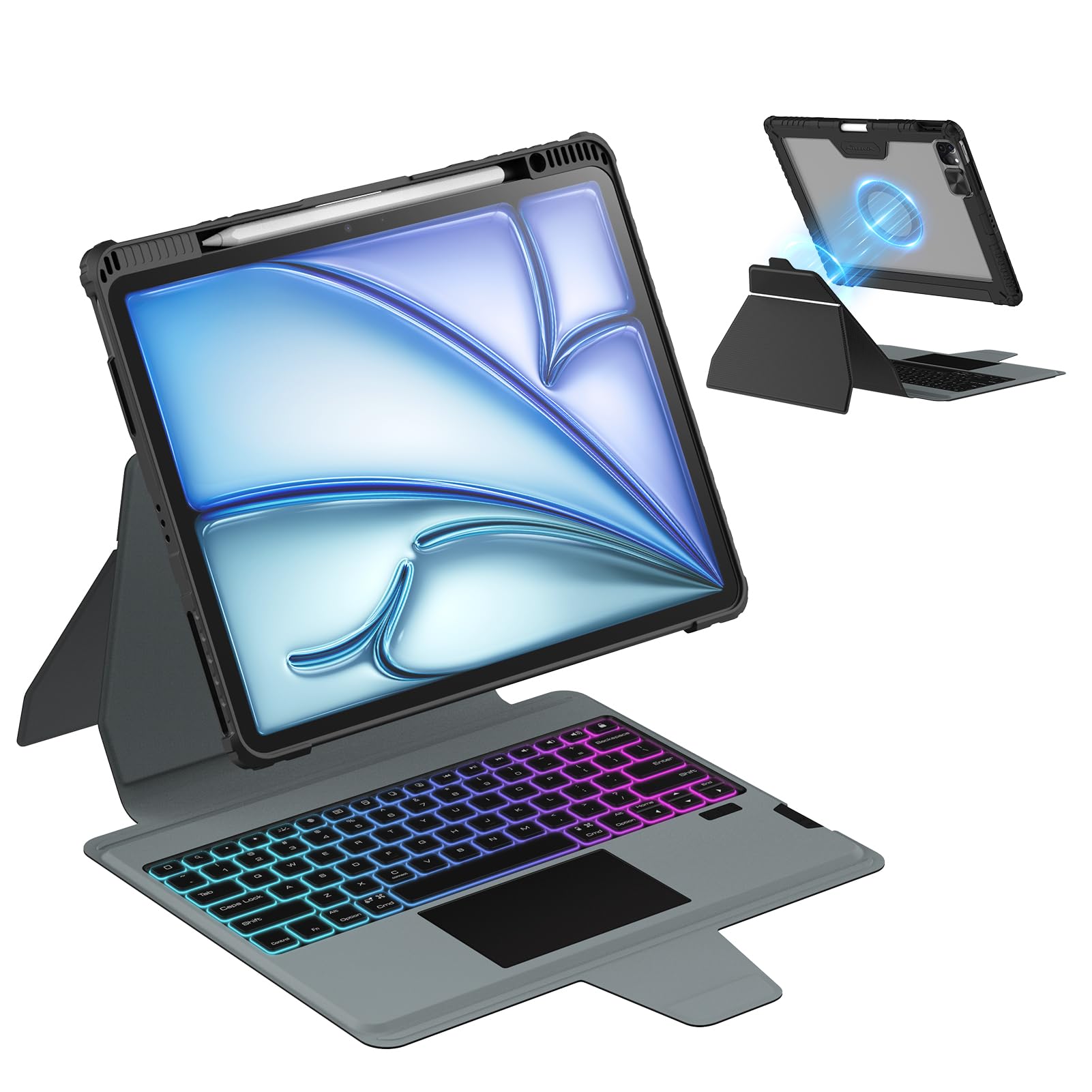 Funda Con Teclado Nillkin Magnetic Para Ipad Air 11 Y Pro 11 - Venta Internacional.