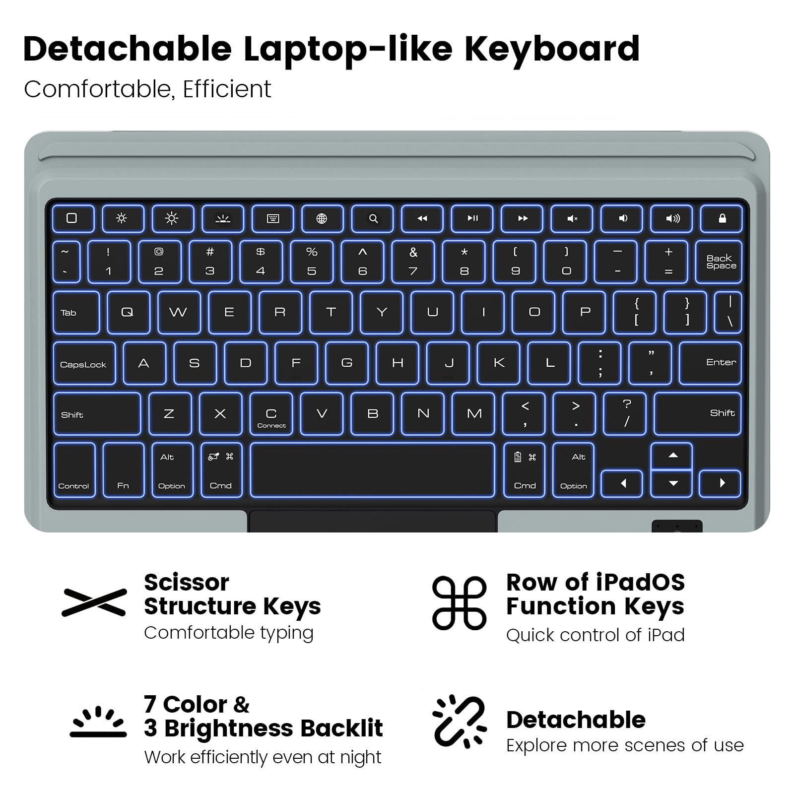 Foto 4 pulgar | Funda Con Teclado Nillkin Magnetic Para Ipad Air 11 Y Pro 11 - Venta Internacional.