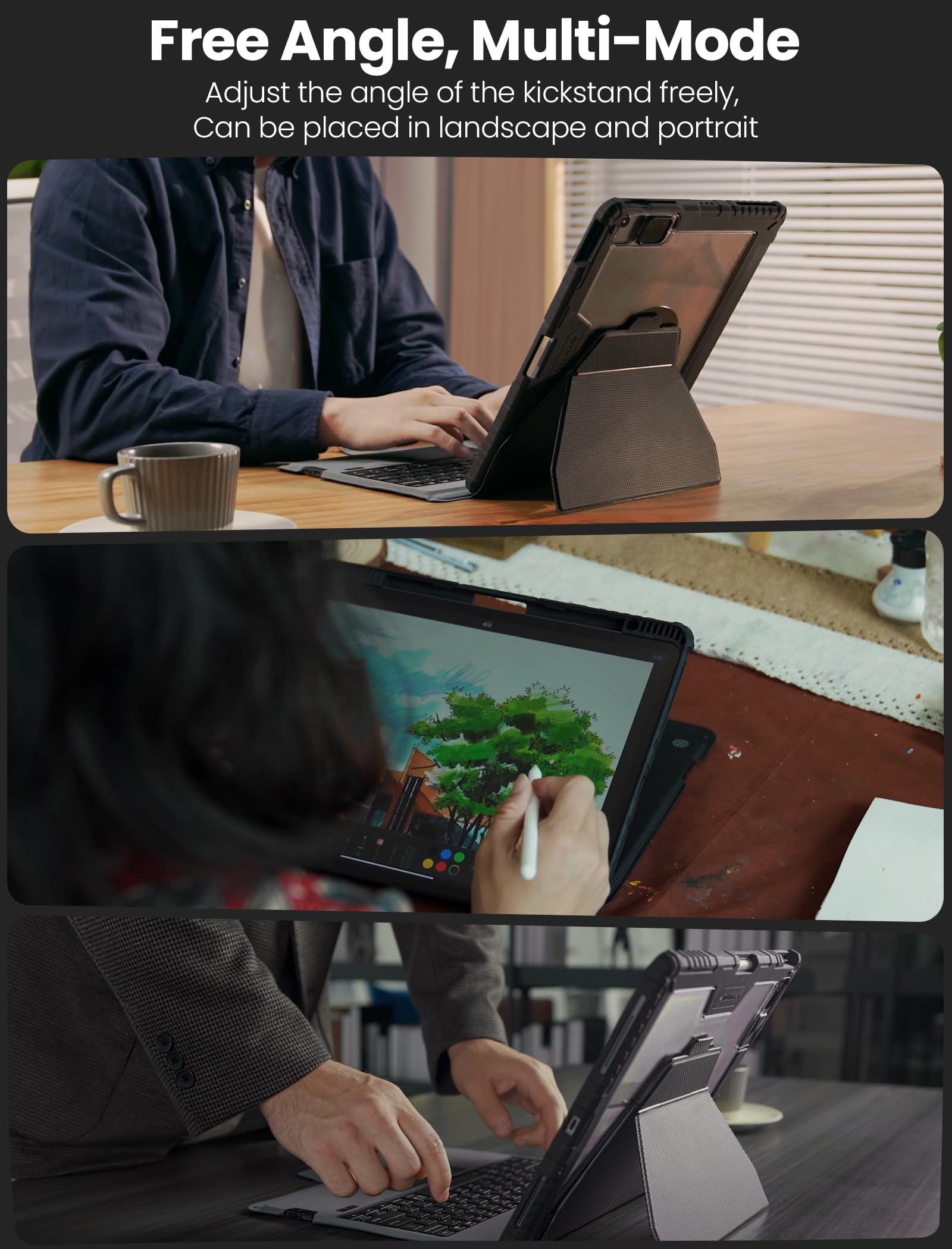 Foto 6 pulgar | Funda Con Teclado Nillkin Magnetic Para Ipad Air 11 Y Pro 11 - Venta Internacional.