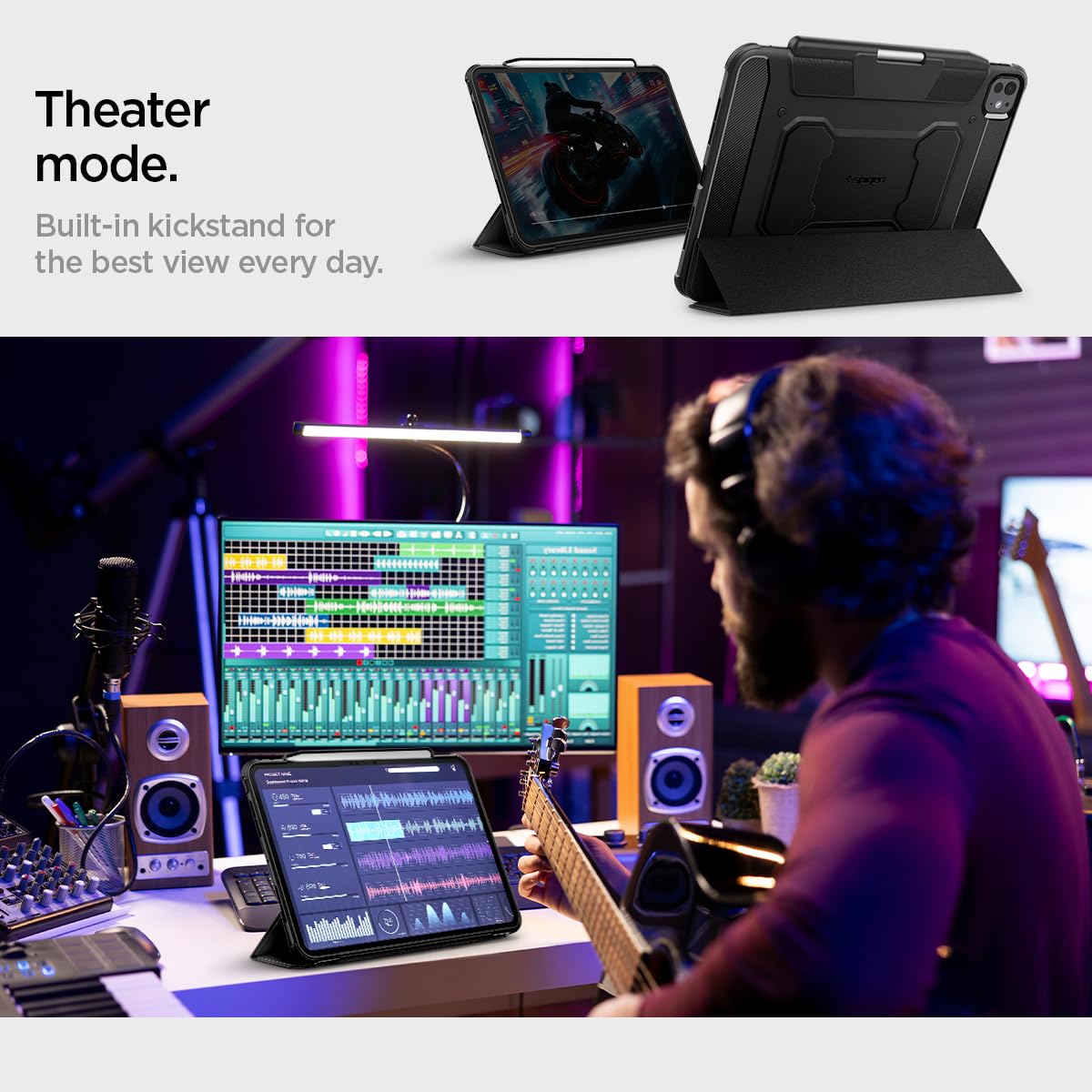 Foto 6 pulgar | Funda Spigen Rugged Armor Pro Para Ipad Pro M4 De 11 Pulgadas (2024) - Venta Internacional.