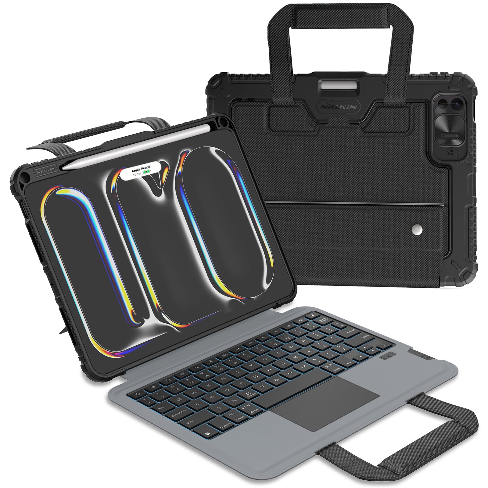 Funda Con Teclado Nillkin Carry Go Para Ipad Pro 11 (m4) 2024 - Venta Internacional.