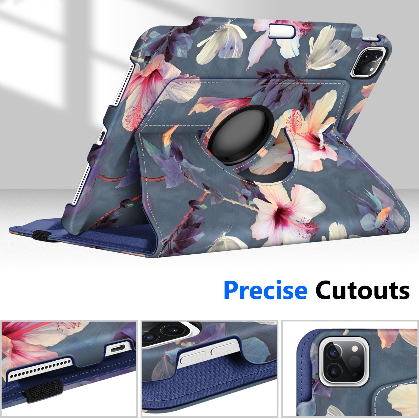 Foto 8 pulgar | Funda Giratoria Fintie Para Ipad Pro De 11 Pulgadas Con Soporte Para Lápices - Venta Internacional.