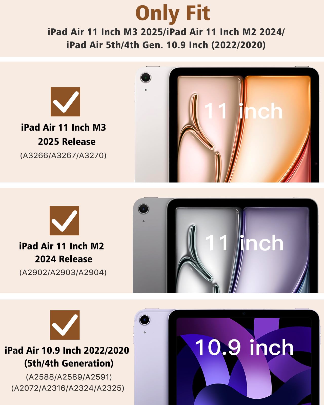 Foto 3 pulgar | Funda Para Ipad Air De 11 Pulgadas Timovo M3/m2-2025/2024 5.ª Y 4.ª Generación - Venta Internacional.