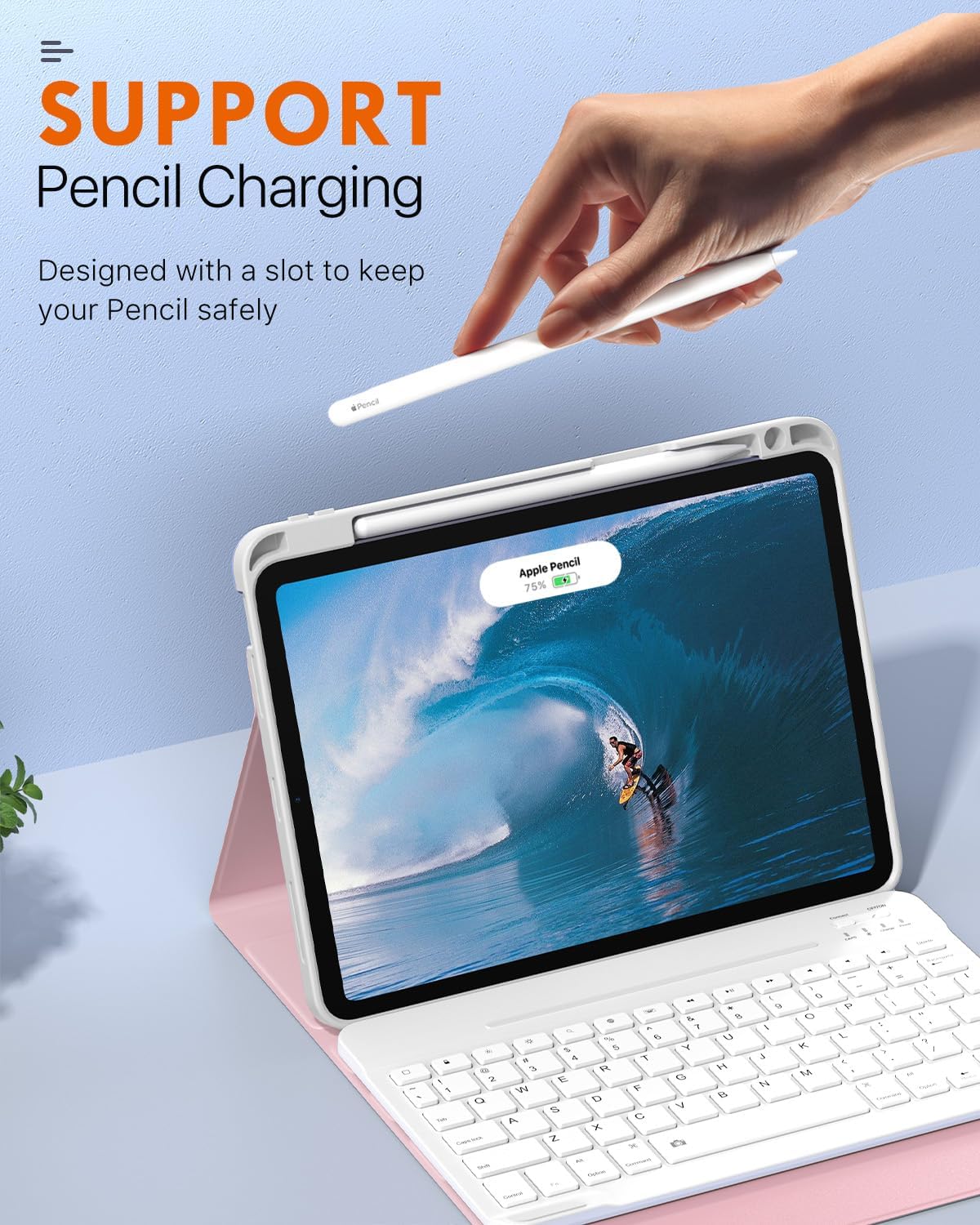 Foto 5 pulgar | Funda Con Teclado Moko Para Ipad Air De 11 Pulgadas Con Soporte Para Lápices - Venta Internacional.