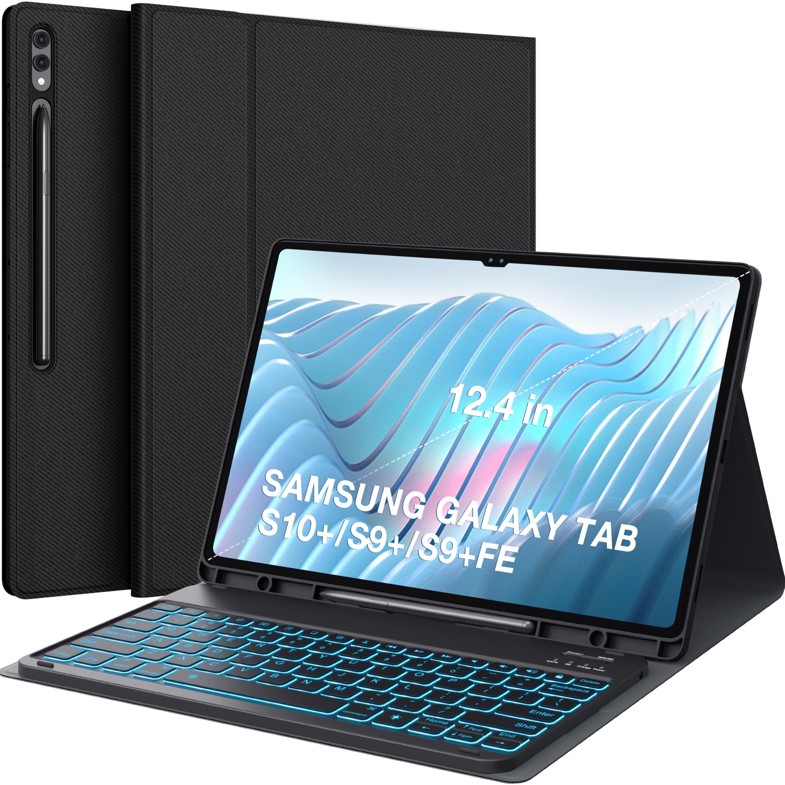 Funda De Teclado Chesona Para Samsung Galaxy Tab S10+/s9+ 12.4 - Venta Internacional.