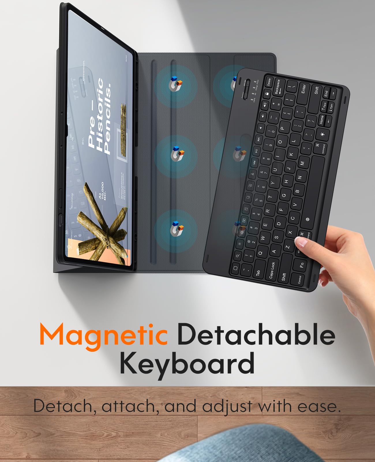 Foto 5 pulgar | Funda De Teclado Chesona Para Samsung Galaxy Tab S10+/s9+ 12.4 - Venta Internacional.