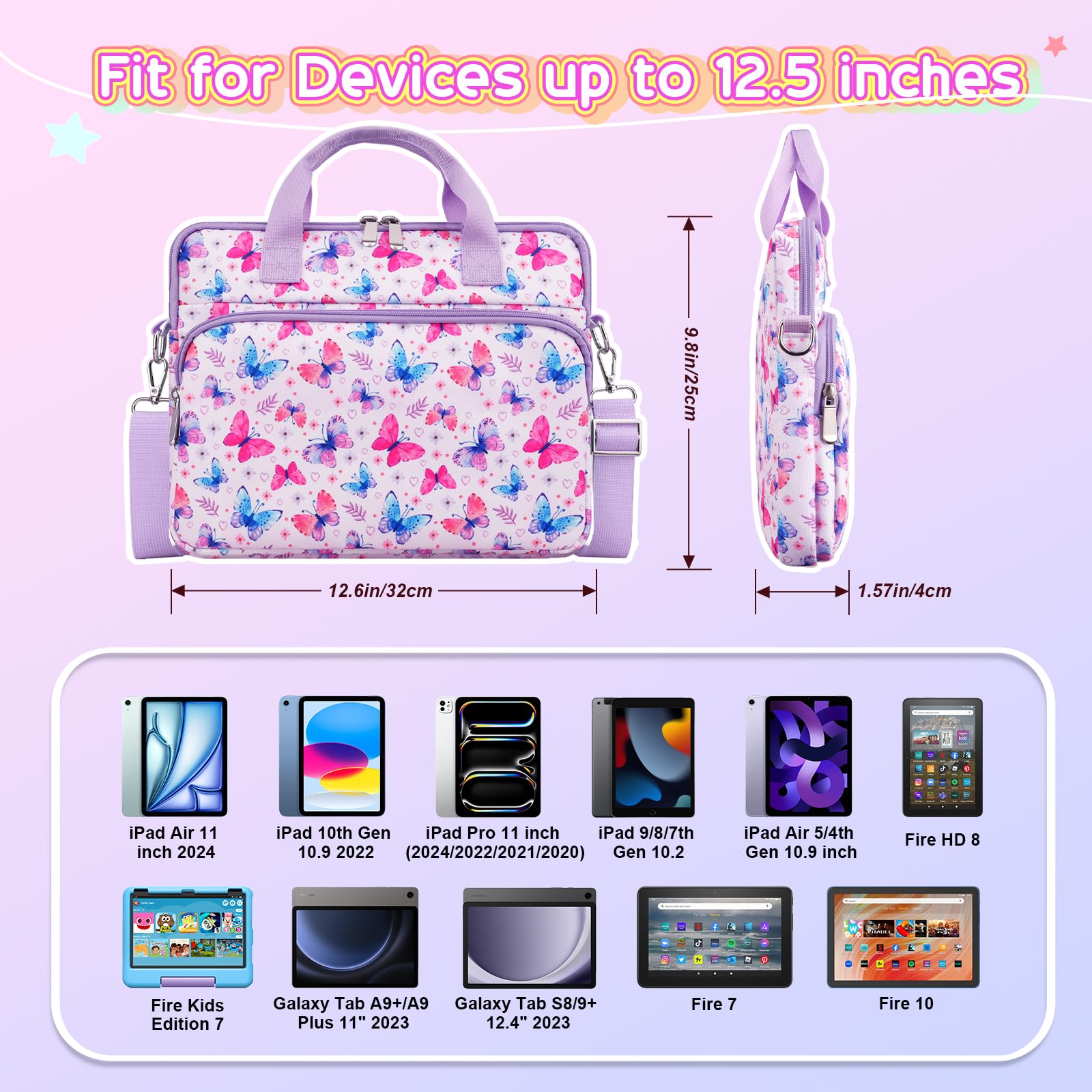 Foto 3 pulgar | Funda Para Tableta Timovo Kids & Girls De 12.5 Pulgadas Con Correa - Venta Internacional.