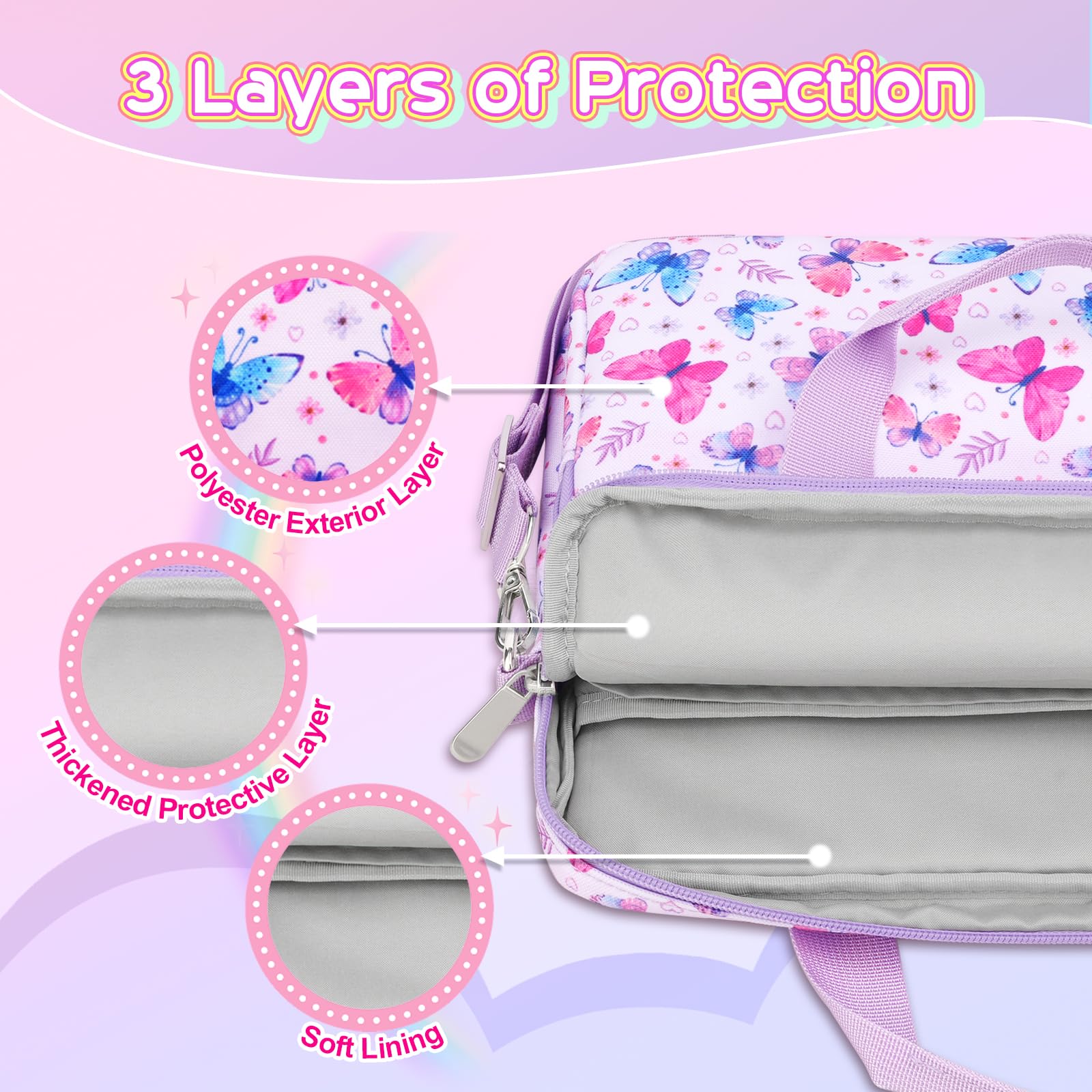 Foto 5 pulgar | Funda Para Tableta Timovo Kids & Girls De 12.5 Pulgadas Con Correa - Venta Internacional.