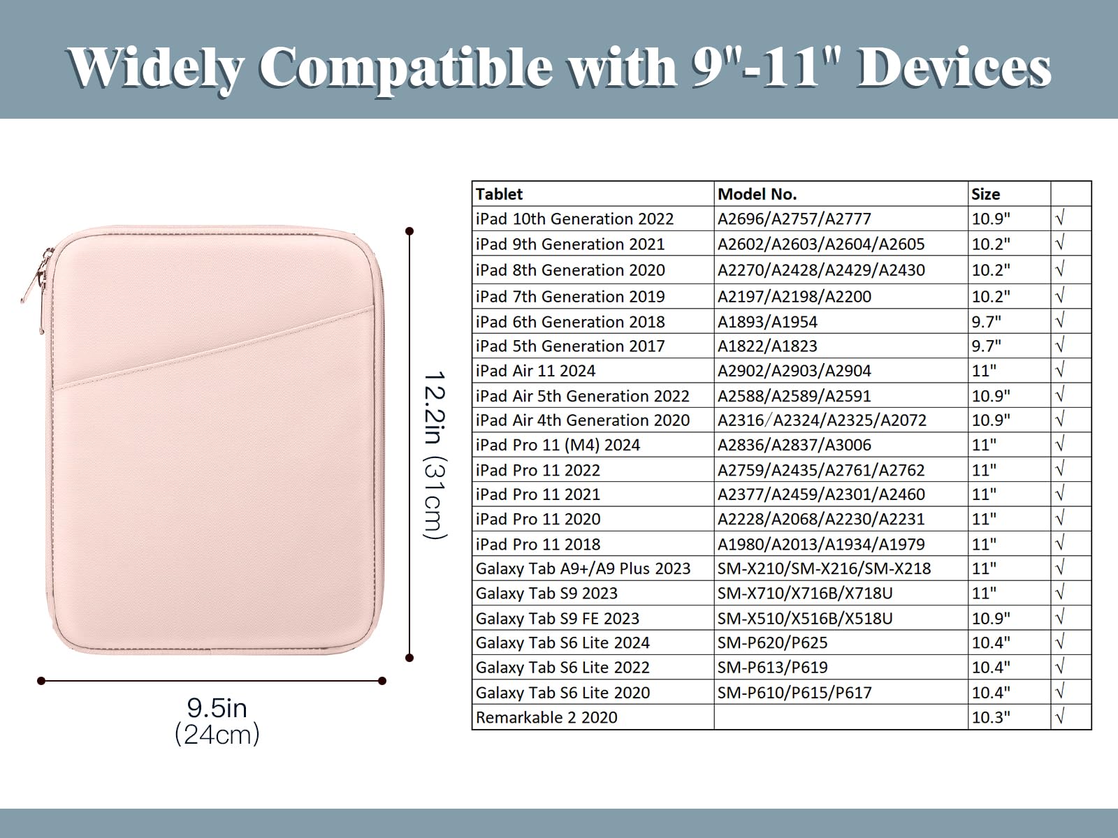Foto 3 pulgar | Funda Para Tablet Timovo 9-11 Para Ipad 11 Pulgadas A16 2025 Rosa - Venta Internacional.