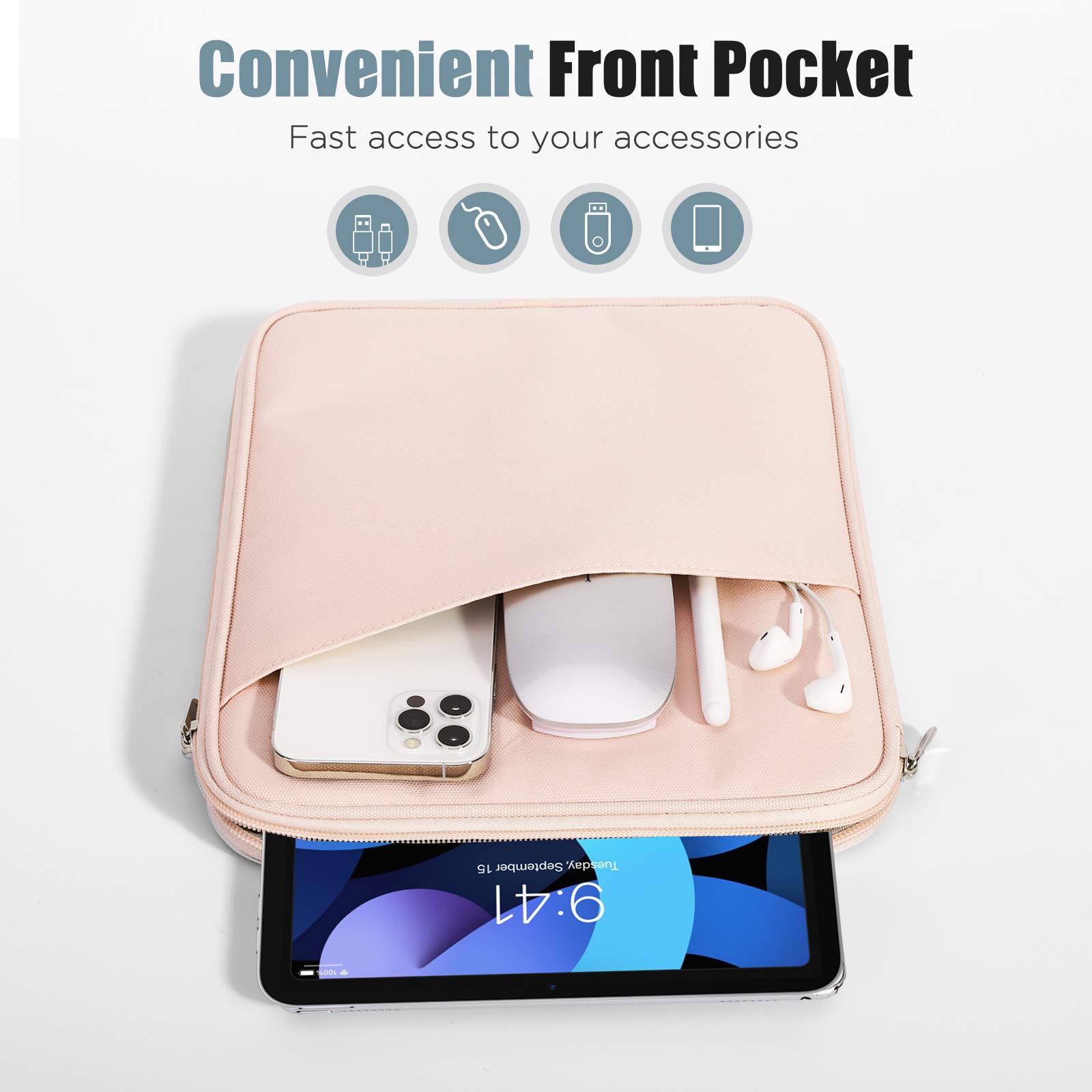 Foto 7 pulgar | Funda Para Tablet Timovo 9-11 Para Ipad 11 Pulgadas A16 2025 Rosa - Venta Internacional.