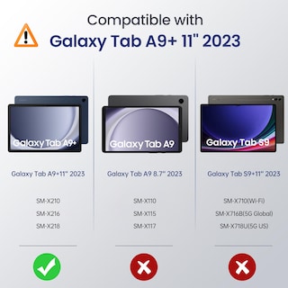 Foto 2 | Funda Moko Resistente A Los Golpes Con Protector De Pantalla Para Galaxy Tab A9+ 11 2023 Azul - Venta Internacional.