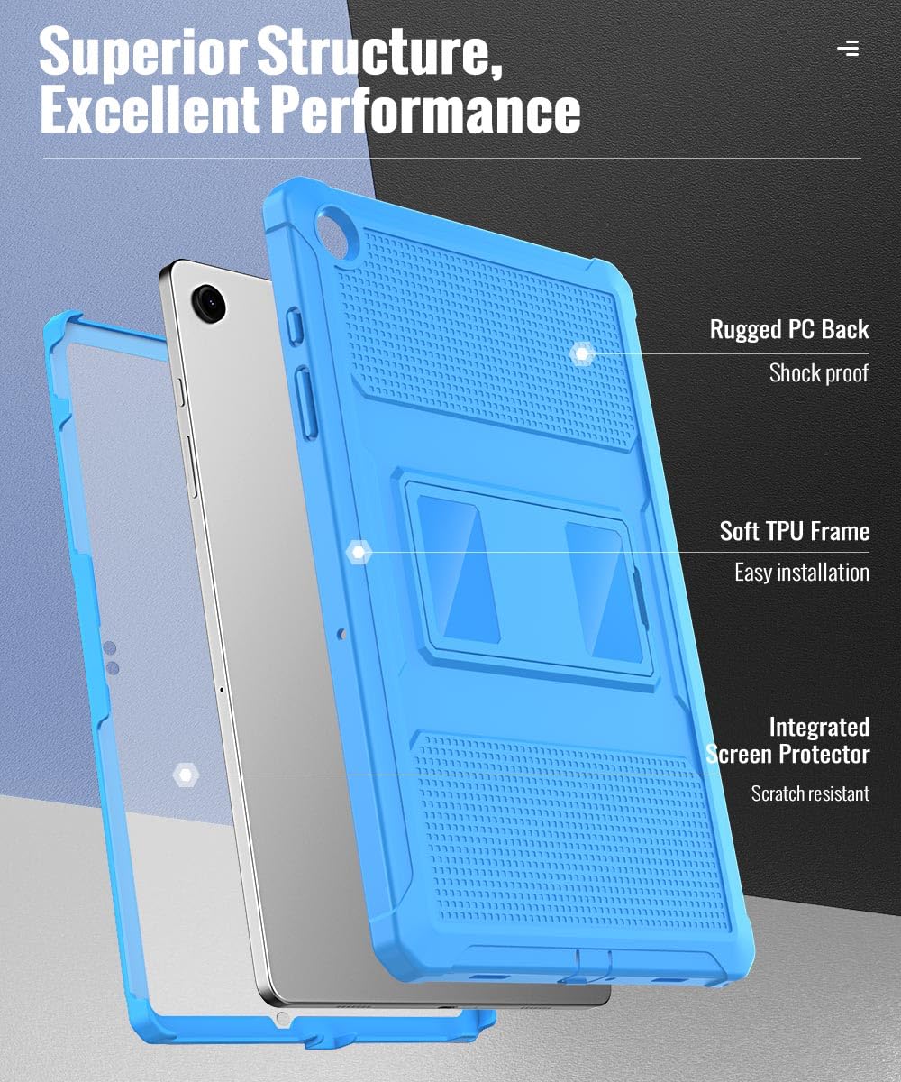 Foto 4 pulgar | Funda Moko Resistente A Los Golpes Con Protector De Pantalla Para Galaxy Tab A9+ 11 2023  Azul - Venta Internacional.