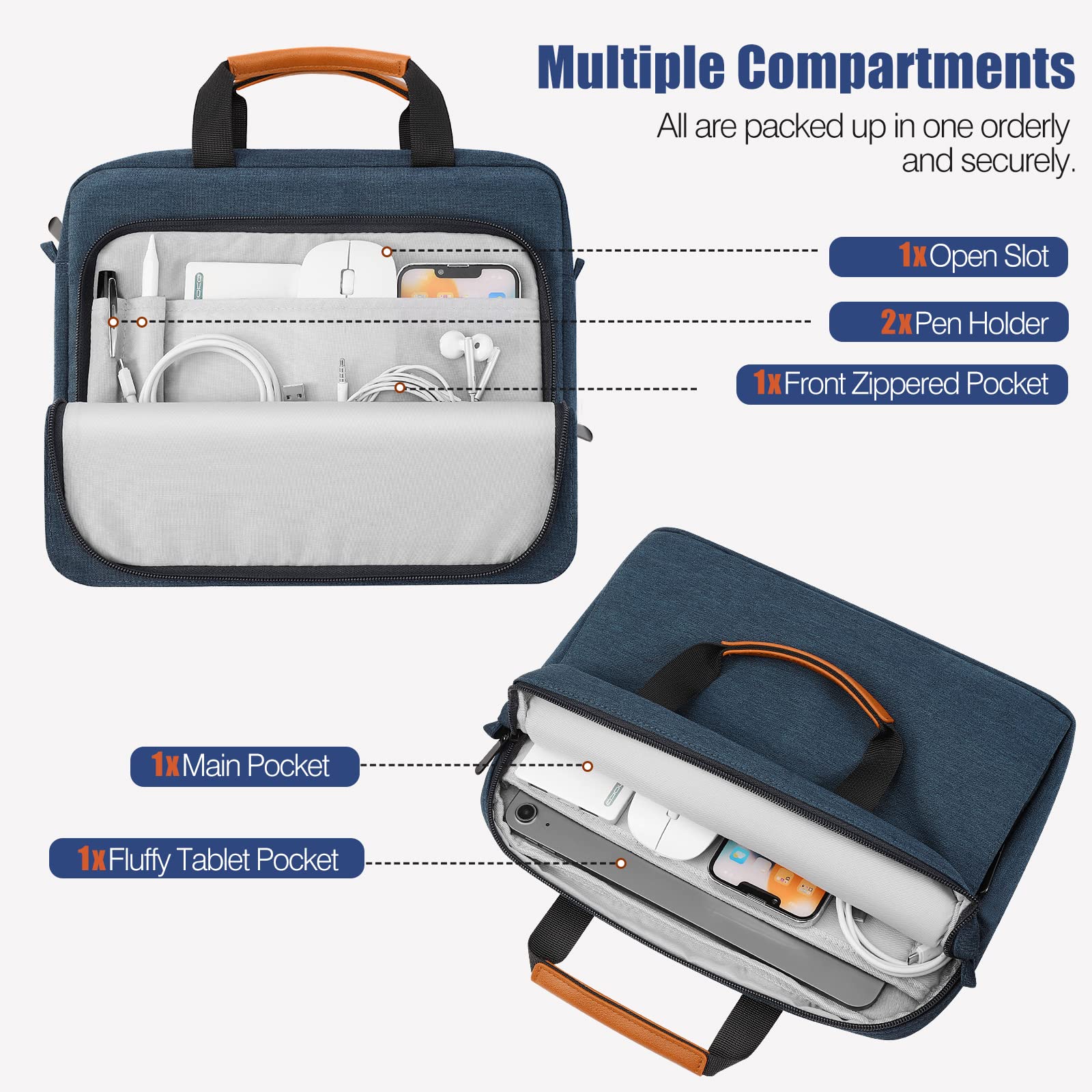 Foto 4 pulgar | Funda Para Tableta Moko Ipad Air M3 Indigo De 9-11 Pulgadas - Venta Internacional.