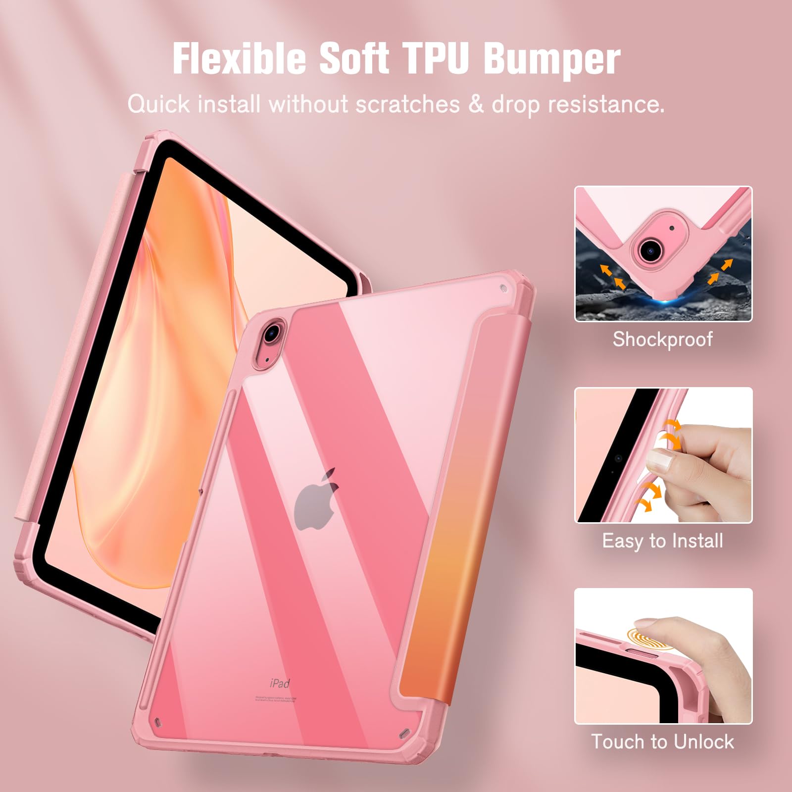 Foto 6 pulgar | Funda Fintie Hybrid Slim Para Ipad 11.ª Generación 11 Pulgadas Y 10.ª Generación 10.9 Pulgadas - Venta Internacional.