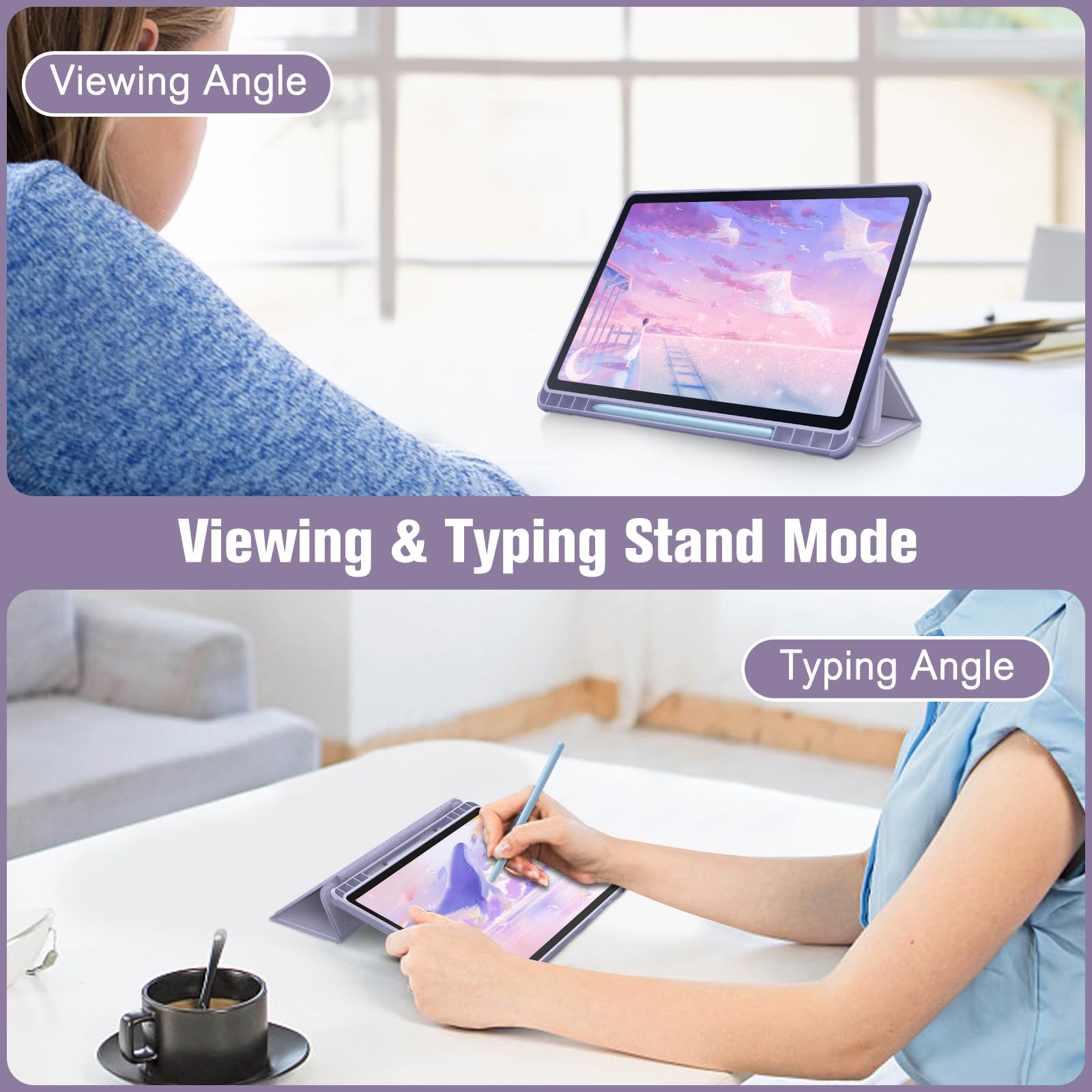 Foto 4 | Funda Fintie Hybrid Slim Para Samsung Galaxy Tab S6 Lite 10.4 - Venta Internacional.