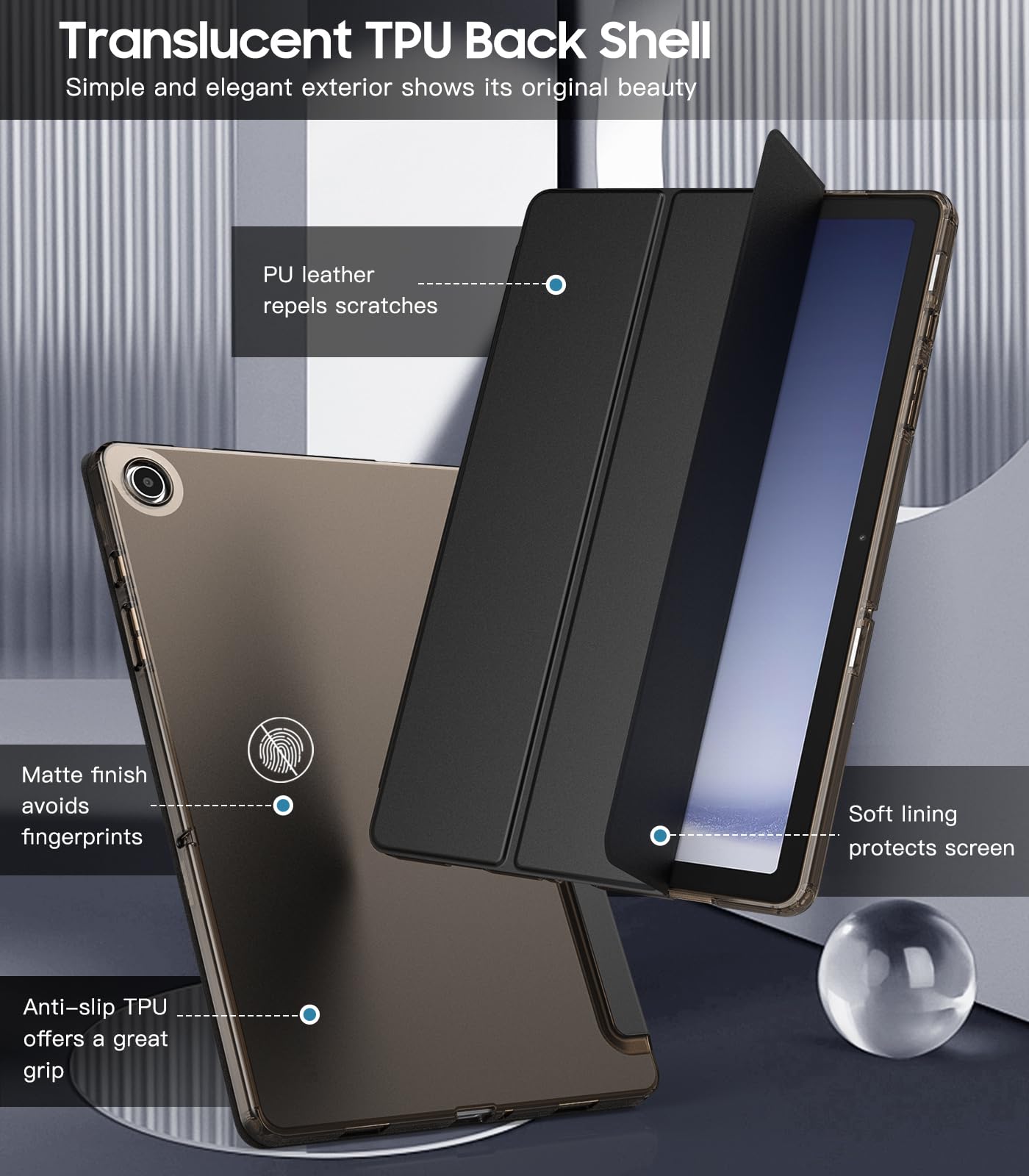 Foto 4 | Funda Timovo Para Samsung Galaxy Tab A9+ 11 2023 Con Función De Encendido Y Apagado Automáticos - Venta Internacional.