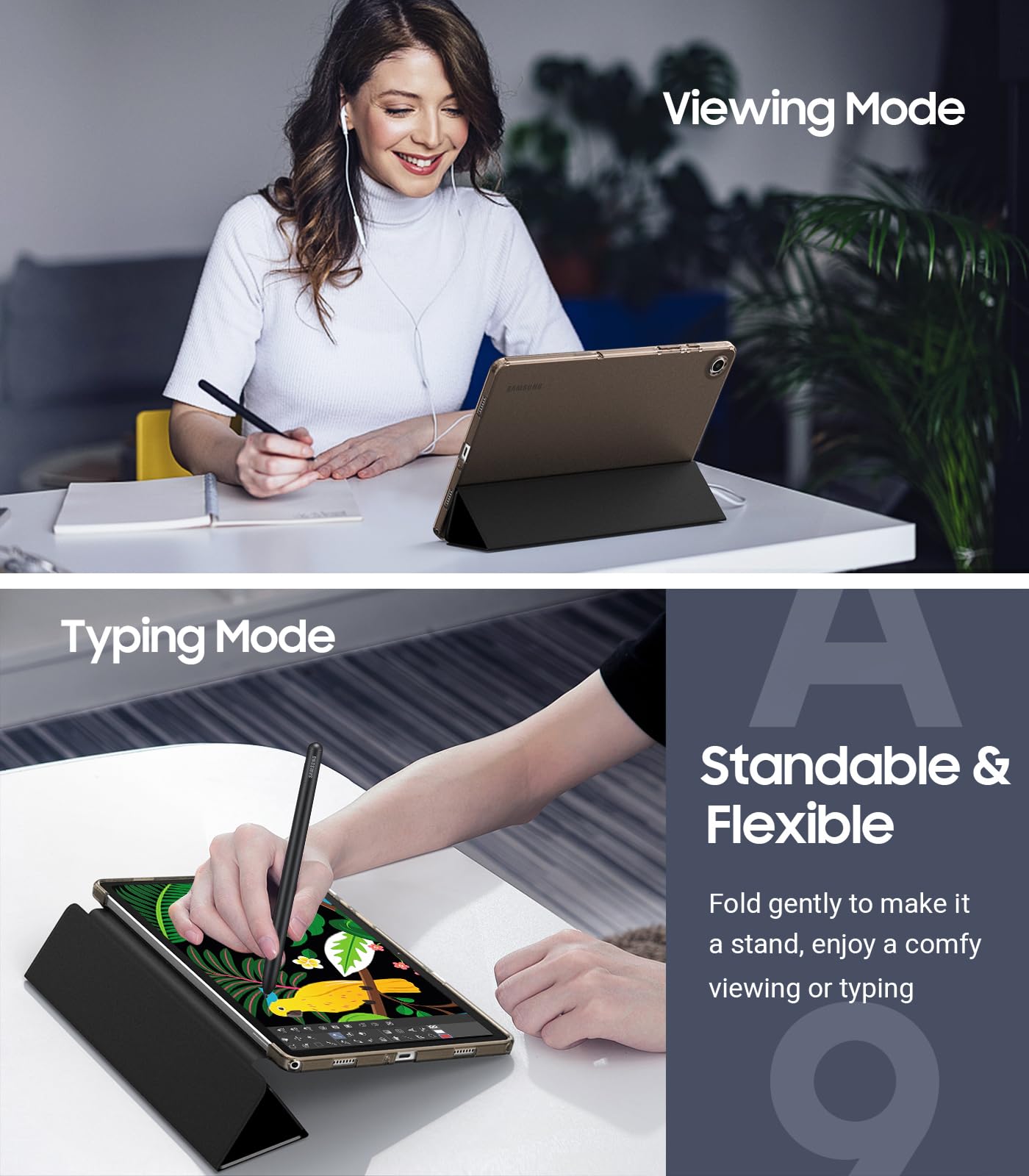 Foto 5 | Funda Timovo Para Samsung Galaxy Tab A9+ 11 2023 Con Función De Encendido Y Apagado Automáticos - Venta Internacional.