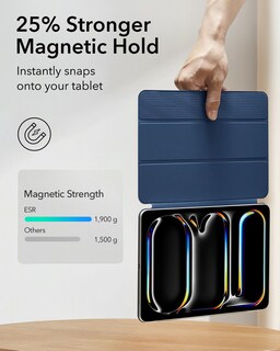 Foto 4 | Funda Esr Rebound Series Para Ipad Pro 13 M4 (2024) Color Azul Marino - Venta Internacional.