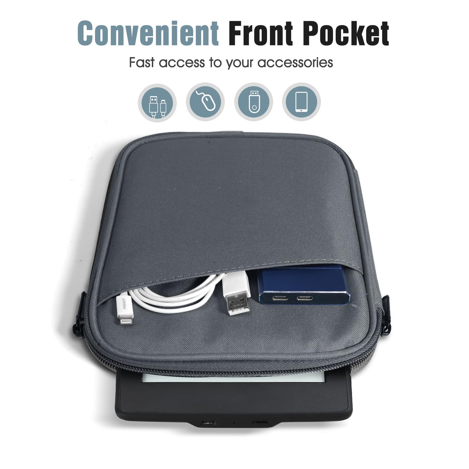 Foto 7 pulgar | Funda Para Tablet Timovo Para Kindle Paperwhite De 6 A 7 Pulgadas  Color Gris - Venta Internacional.