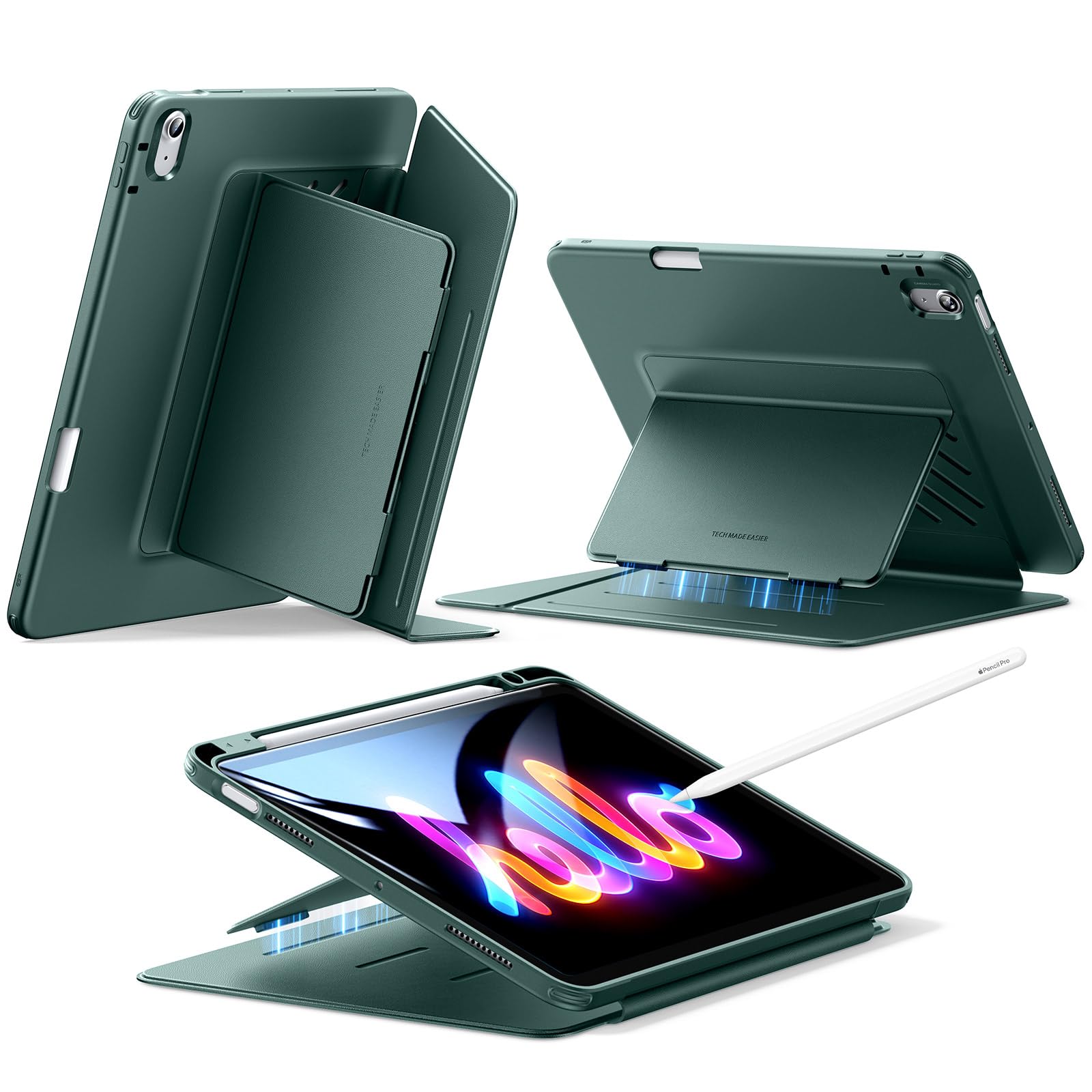 Funda Esr Para Ipad Air De 11 Pulgadas (2025/2024) Con Soporte Para Lápices - Venta Internacional.
