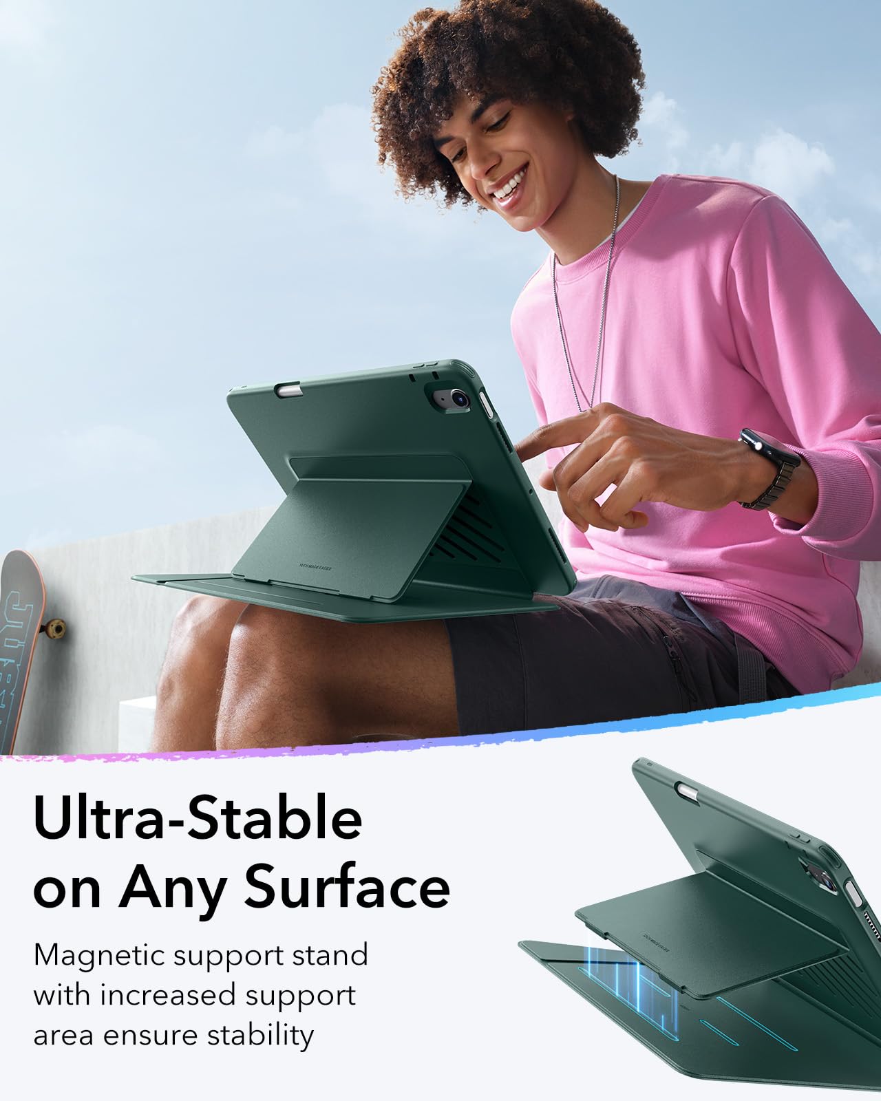 Foto 6 pulgar | Funda Esr Para Ipad Air De 11 Pulgadas (2025/2024) Con Soporte Para Lápices - Venta Internacional.