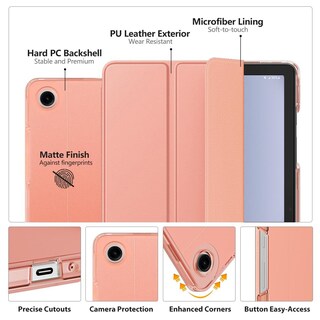 Foto 3 | Funda Moko Para Samsung Galaxy Tab A9 Plus De 11 Pulgadas 2023 - Naranja - Venta Internacional.