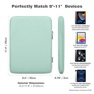 Foto 2 | Funda Para Tableta Moko De 9 A 11 Pulgadas Para Ipad Air/pro 11 Verde Menta - Venta Internacional.