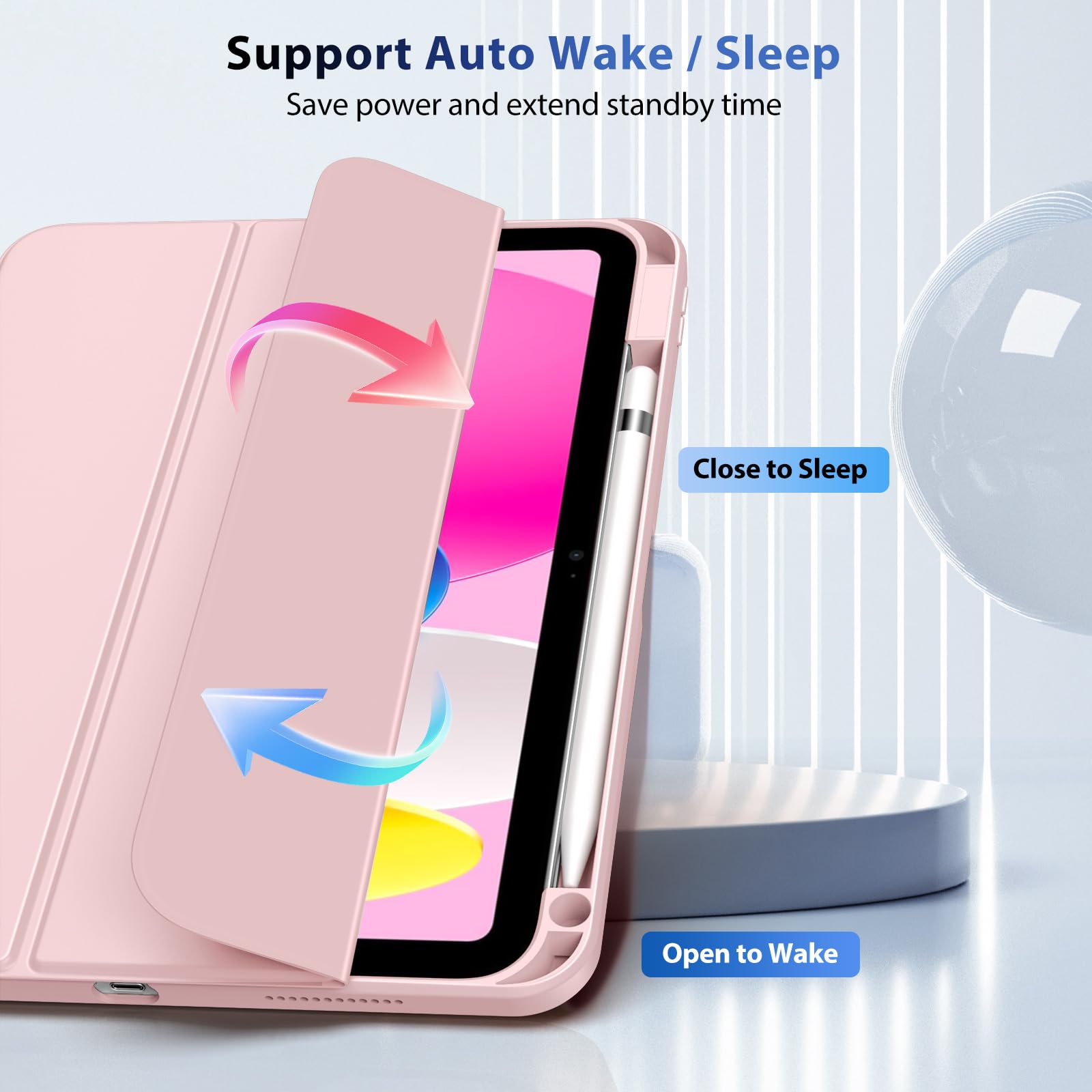 Foto 5 | Funda Timovo Para Ipad 11.ª Generación De 11 Pulgadas 2025 Con Soporte Para Lápices - Venta Internacional.