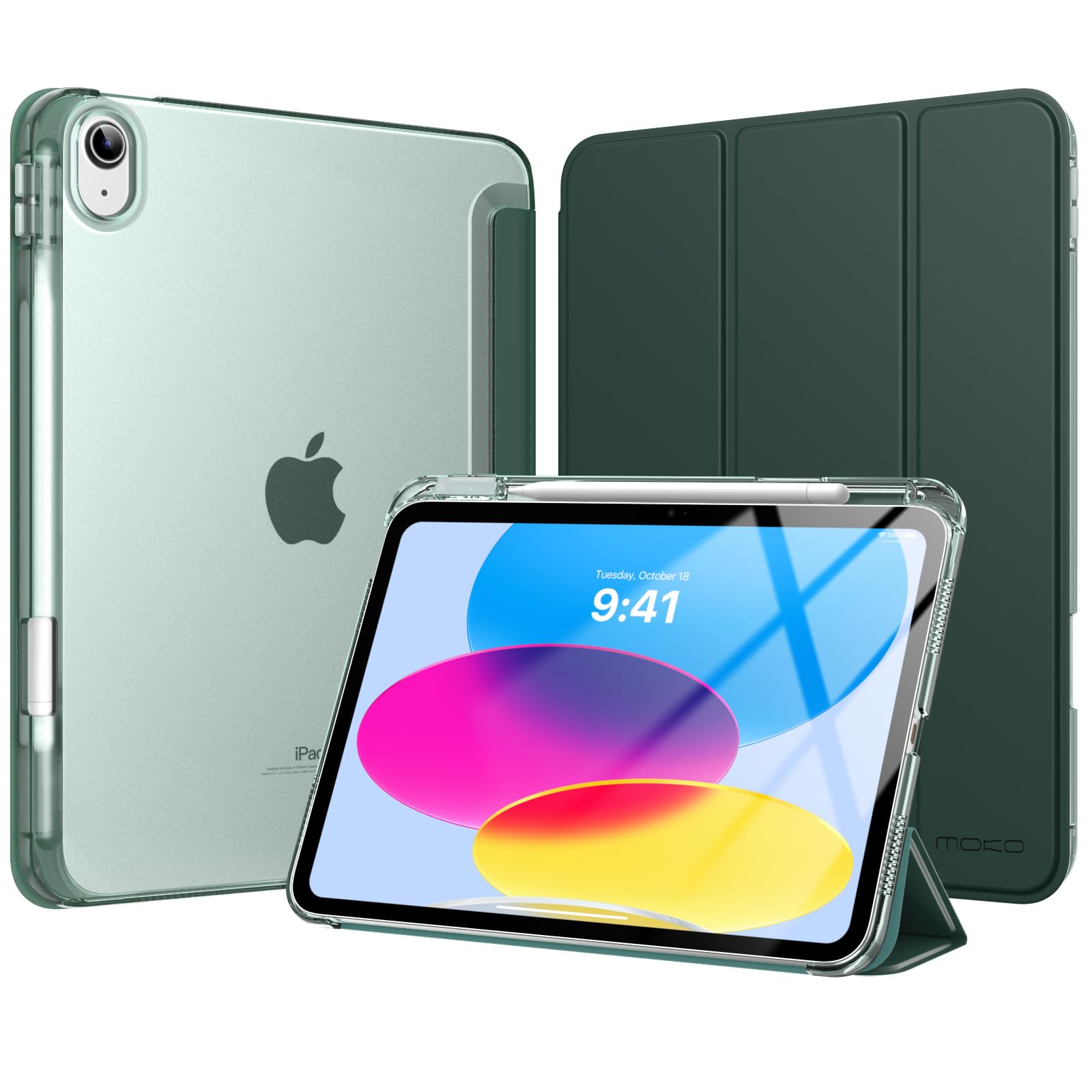 Funda Moko Para Ipad De 11 Pulgadas (a16) De 11.ª Y 10.ª Generación Con Soporte Para Lápices - Venta Internacional.