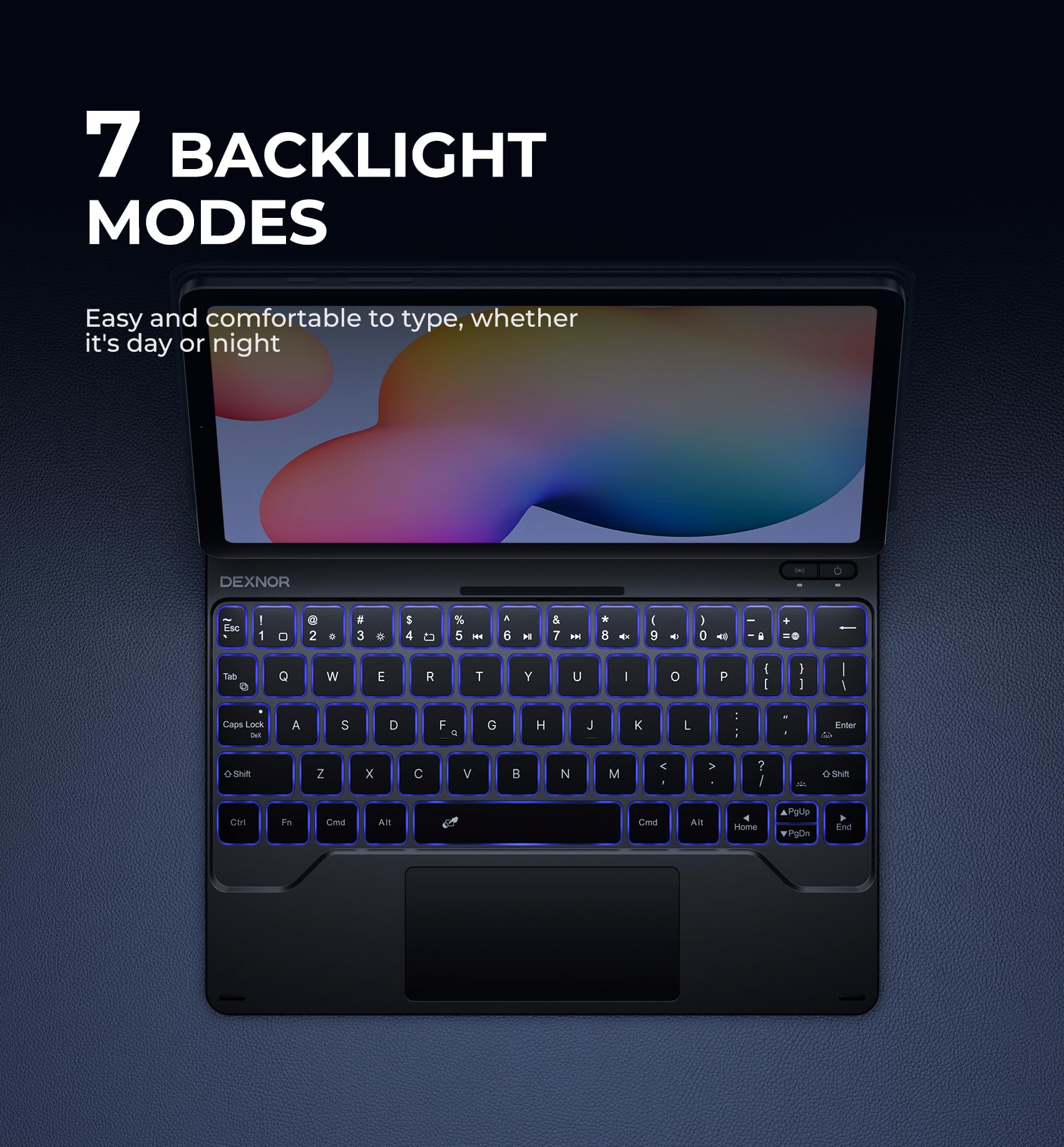 Foto 5 pulgar | Funda De Teclado Dexnor Para Samsung Galaxy Tab S6 Lite 10.4 - Venta Internacional.