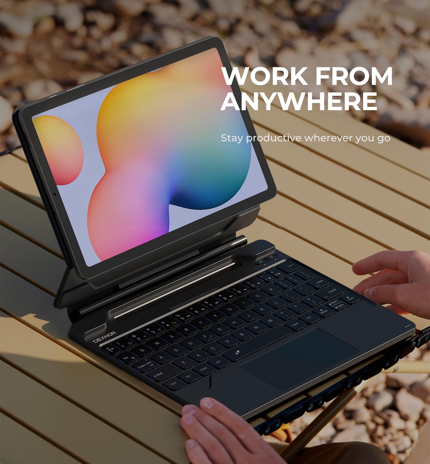 Foto 7 | Funda De Teclado Dexnor Para Samsung Galaxy Tab S6 Lite 10.4 - Venta Internacional.