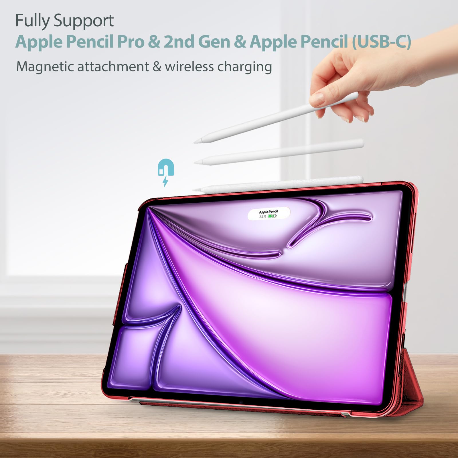 Foto 4 pulgar | Funda Inteligente Procase Para Ipad Air De 11 Pulgadas M3 M2 2025 2024 - Venta Internacional.