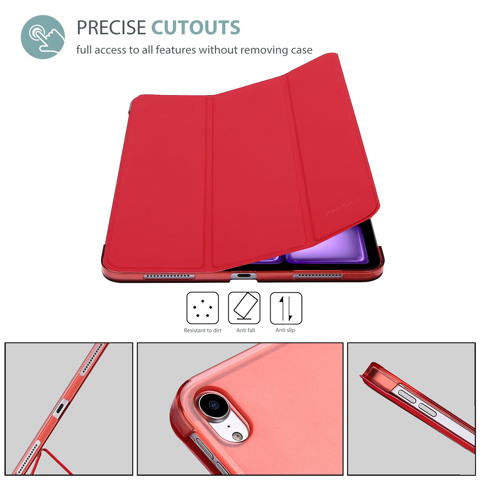 Foto 7 pulgar | Funda Inteligente Procase Para Ipad Air De 11 Pulgadas M3 M2 2025 2024 - Venta Internacional.
