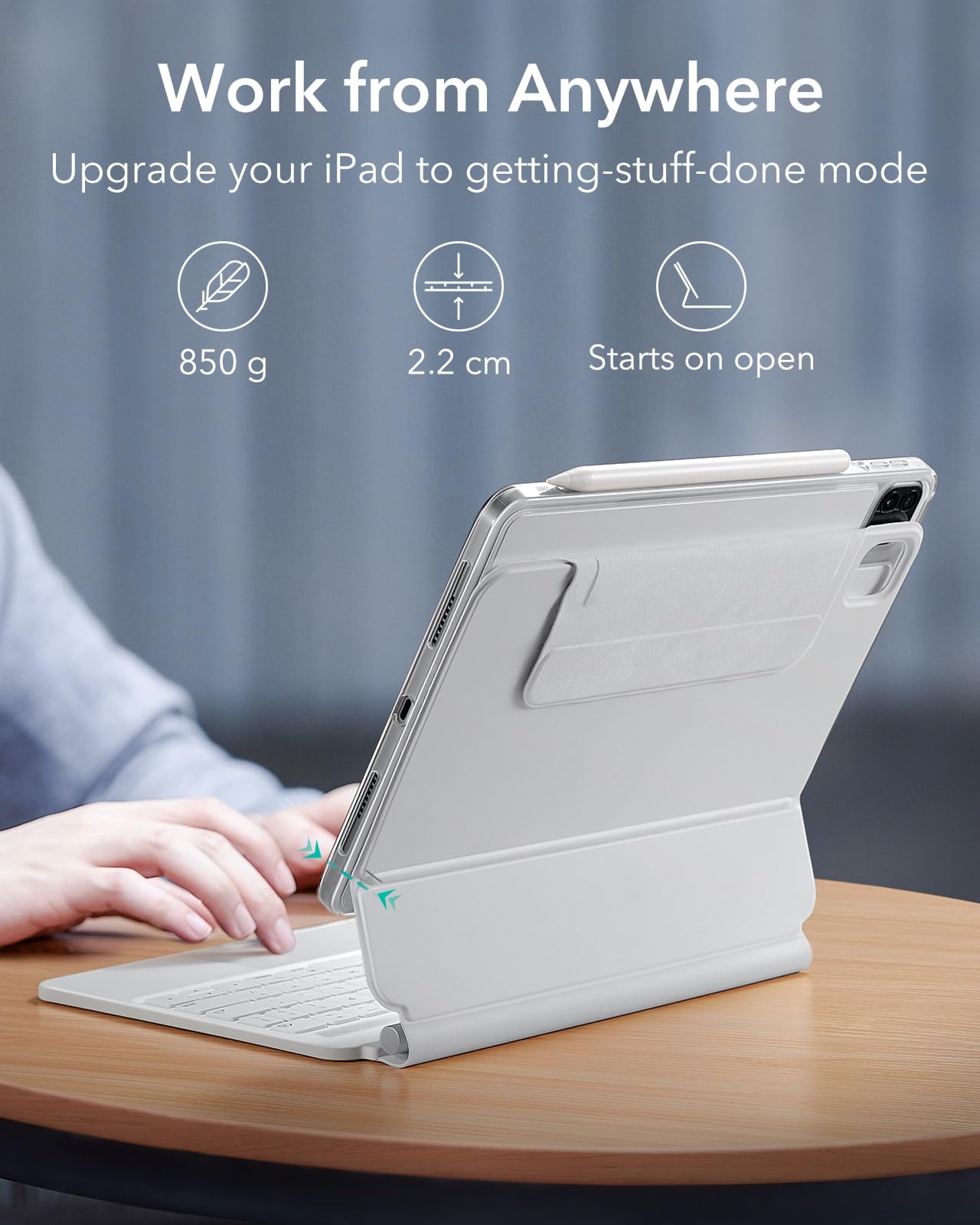 Foto 4 pulgar | Funda Con Teclado Esr Para Ipad Air De 11 Pulgadas Y Ipad Pro De 11 Pulgadas - Venta Internacional.