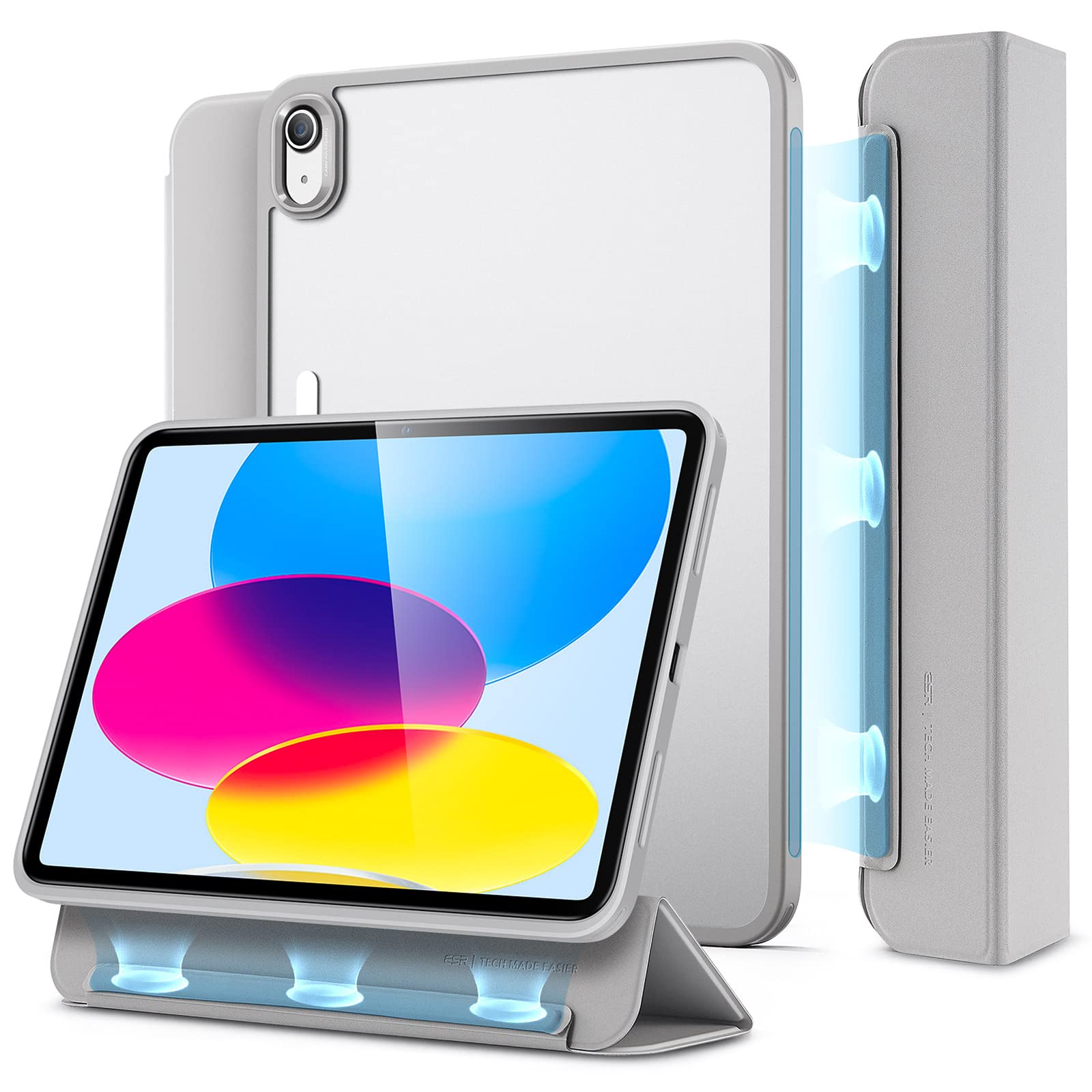 Funda Esr Para Ipad A16 De 11.ª Y 10.ª Generación Con Funda Magnética  Color Gris - Venta Internacional.