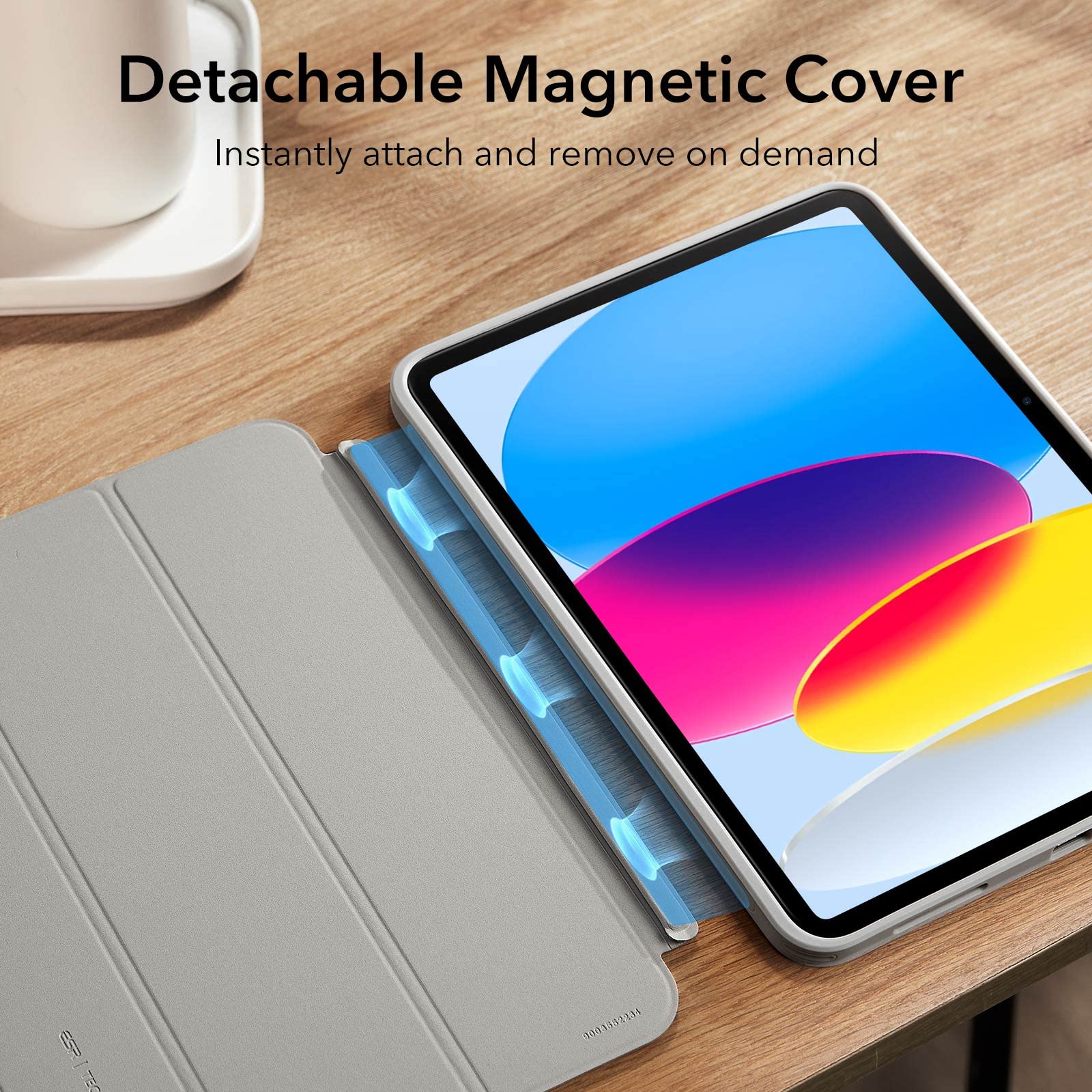 Foto 3 | Funda Esr Para Ipad A16 De 11.ª Y 10.ª Generación Con Funda Magnética  Color Gris - Venta Internacional.