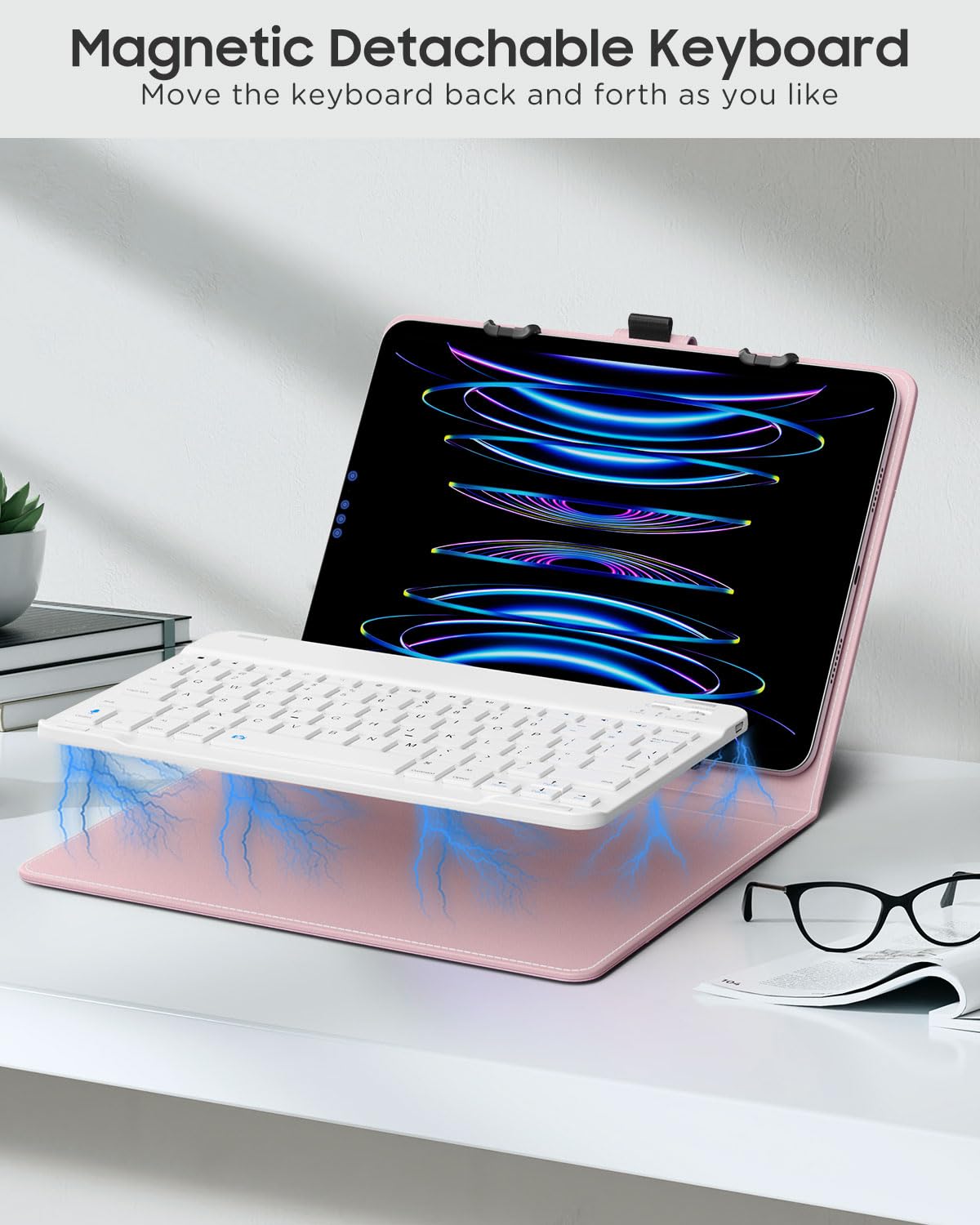 Foto 5 | Funda Para Tableta Con Teclado Qwerty Moko Para 9-11 - Venta Internacional.