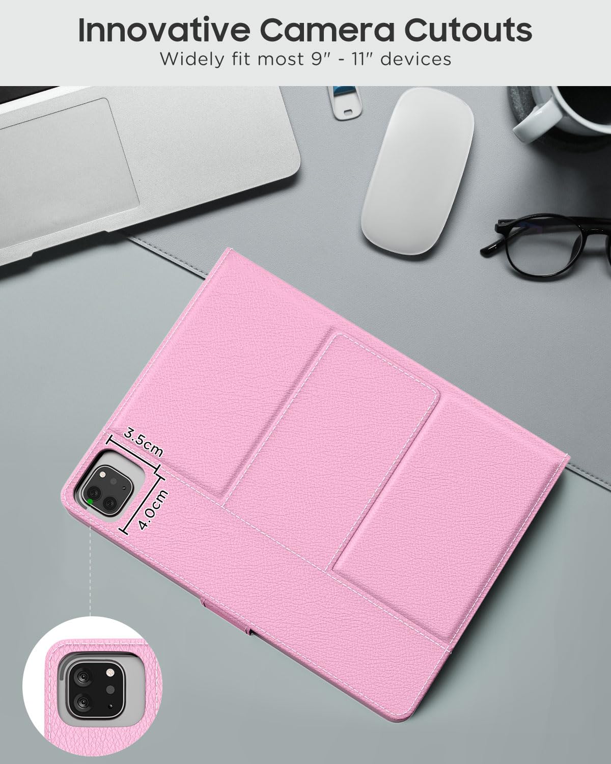 Foto 7 | Funda Para Tableta Con Teclado Qwerty Moko Para 9-11 - Venta Internacional.