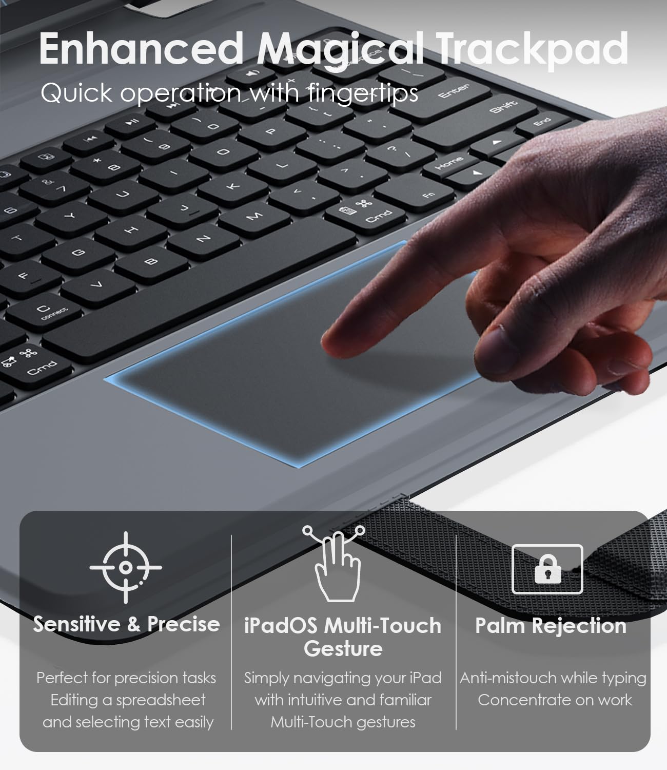 Foto 6 pulgar | Funda Con Teclado Nillkin Carry Go Para Ipad Pro 13 (m4) 2024 - Venta Internacional.