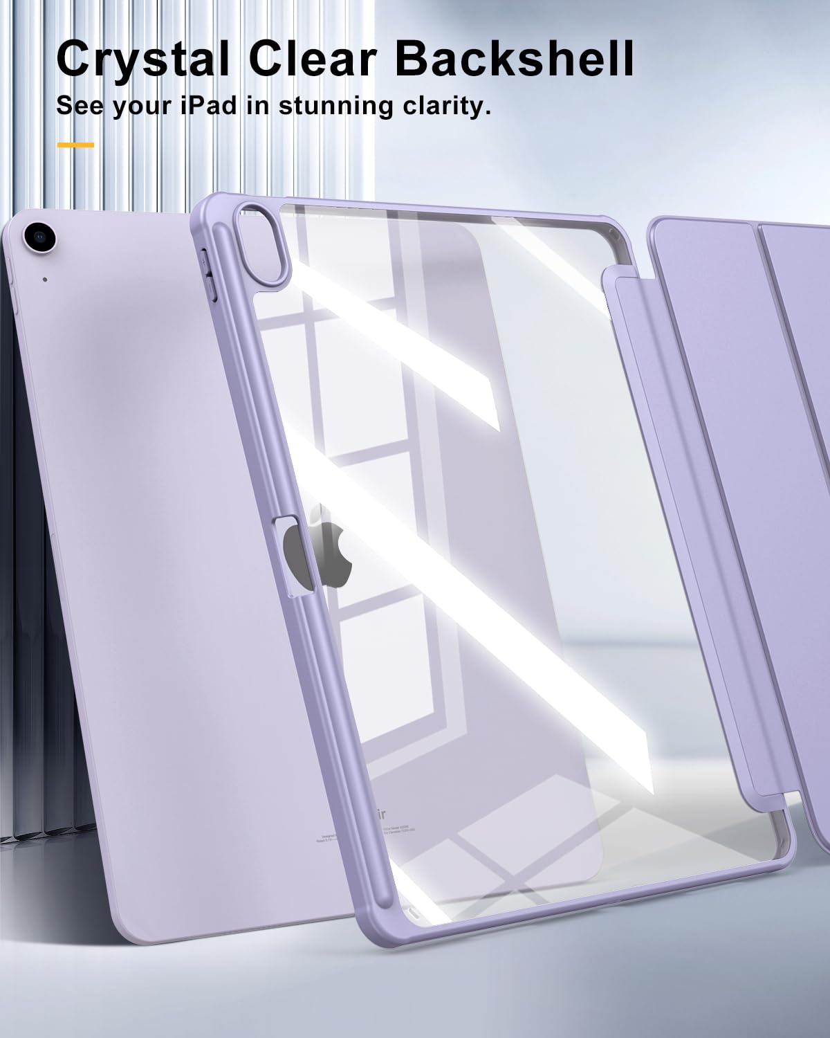 Foto 6 | Funda Timovo Para Ipad Air De 13 Pulgadas Con Soporte Para Lápices Taro Purple - Venta Internacional.