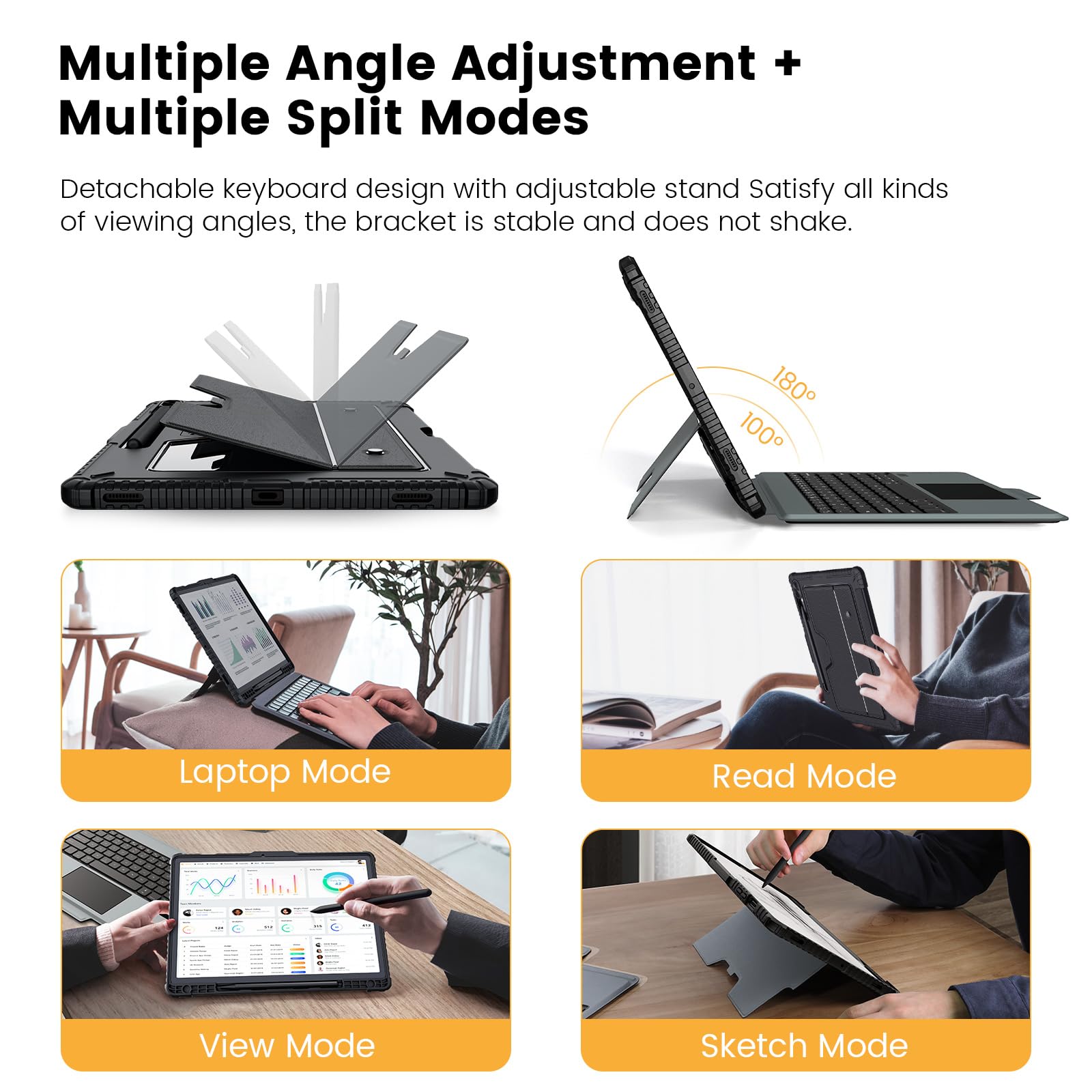 Foto 5 | Funda De Teclado Nillkin Para Samsung Galaxy Tab S9+ De 12 4 Pulgadas - Venta Internacional.