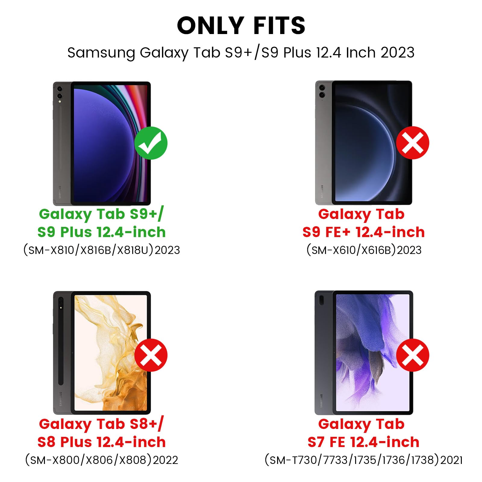 Foto 7 | Funda De Teclado Nillkin Para Samsung Galaxy Tab S9+ De 12 4 Pulgadas - Venta Internacional.
